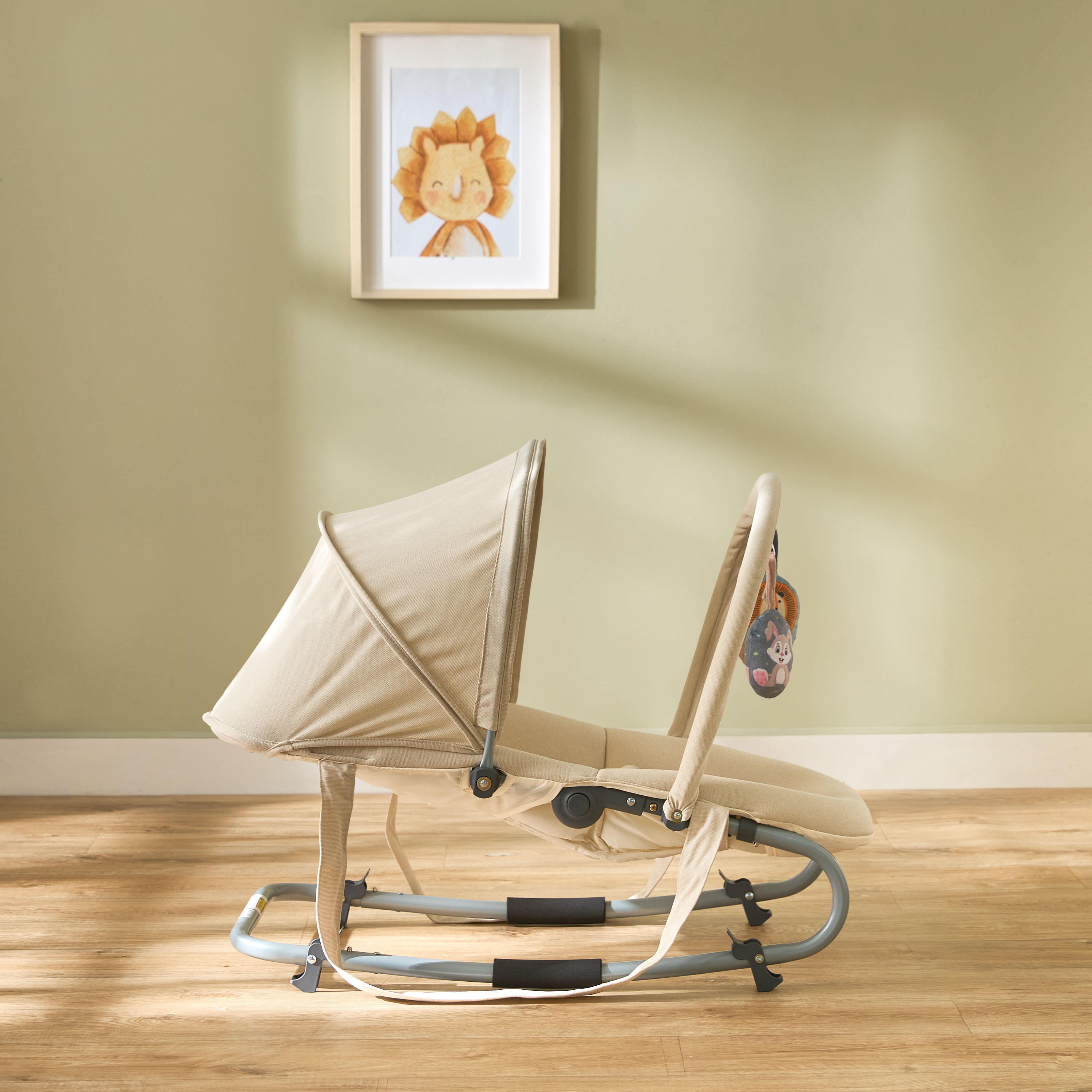 Juniors Coral Rocker with Canopy and Toy Bar-baby-infantactivity-rockers-image-5