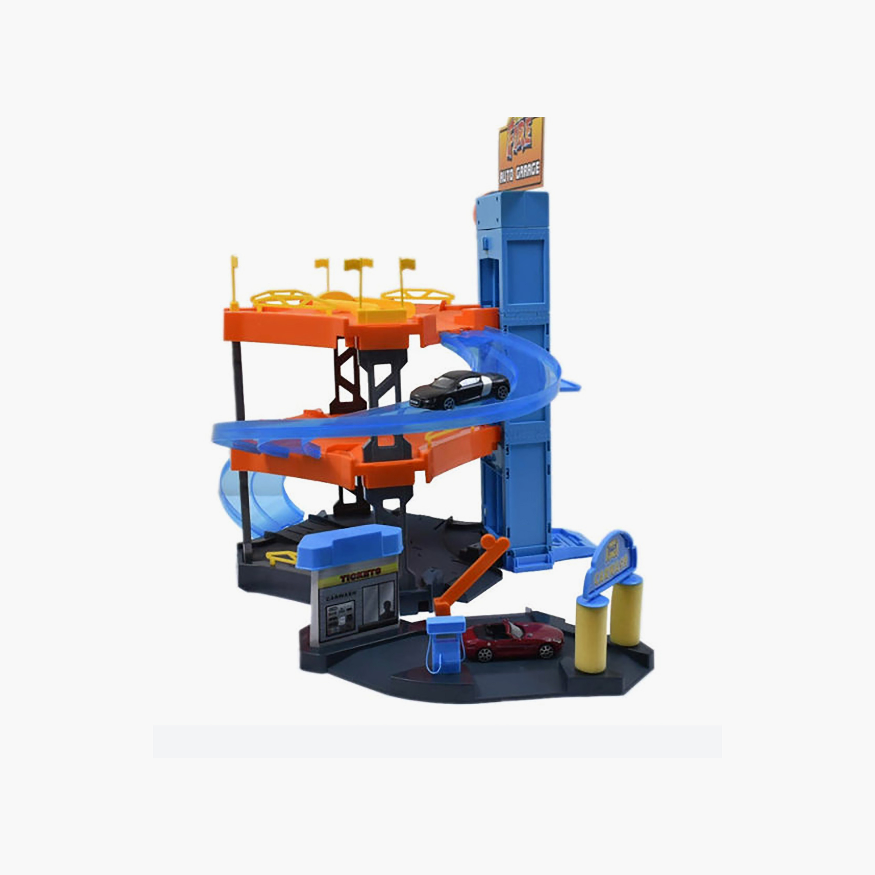 Bburago 1:43 Scale Auto Garage Play Set - Street Fire-toys-playvehicles-vehicleplaysets-image-3