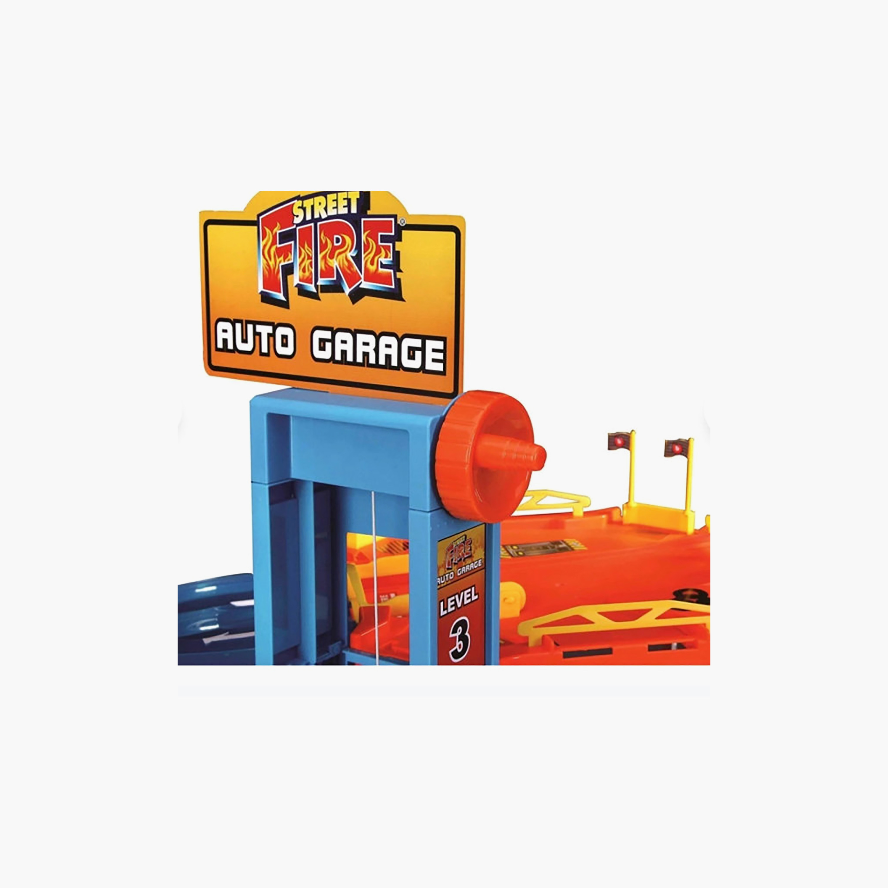 Bburago 1:43 Scale Auto Garage Play Set - Street Fire-toys-playvehicles-vehicleplaysets-image-6