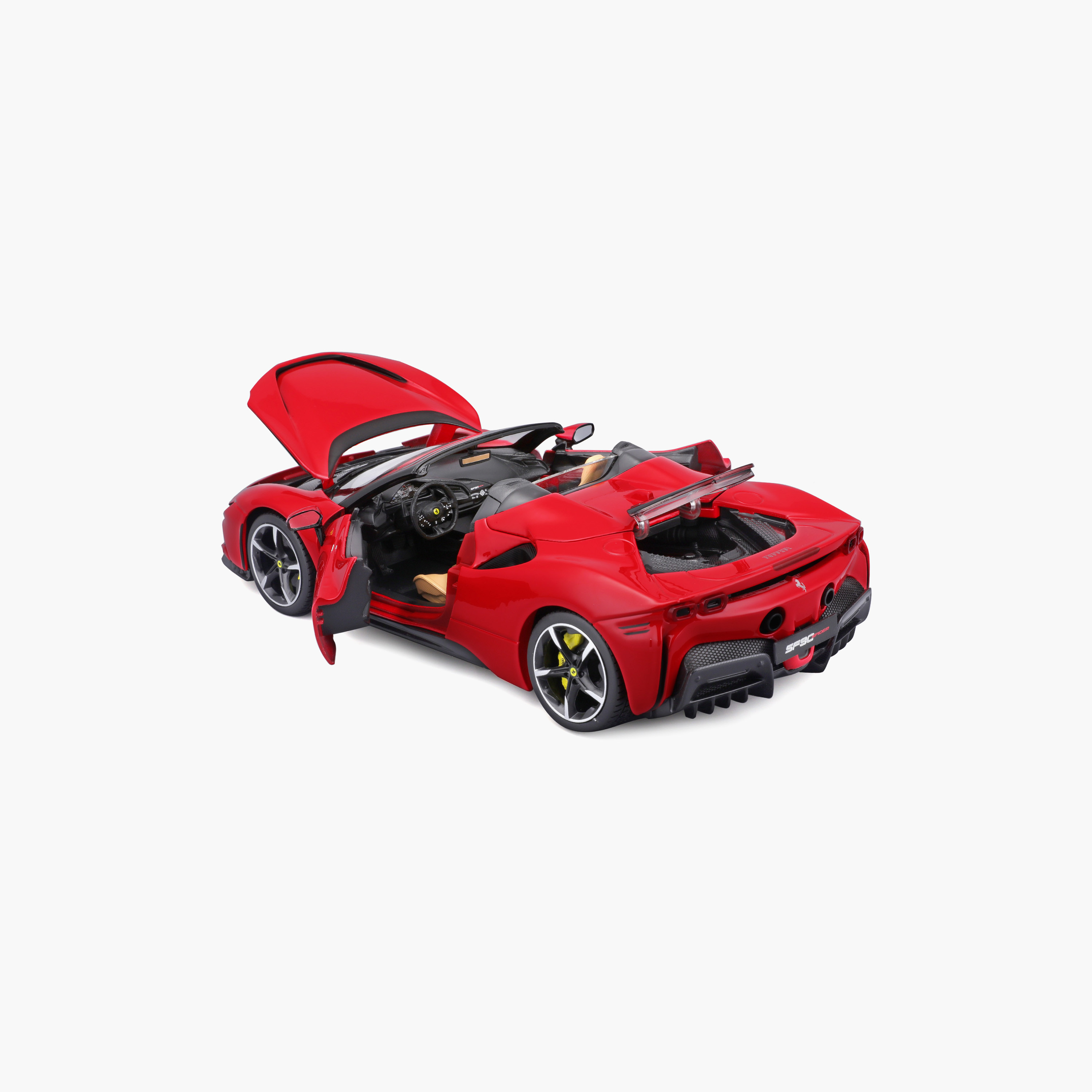 سيارة فيراري آر آند SF90 سبايدر بمقياس 1:18 من من ببوراجو-toys-playvehicles-diecastcars-image-4
