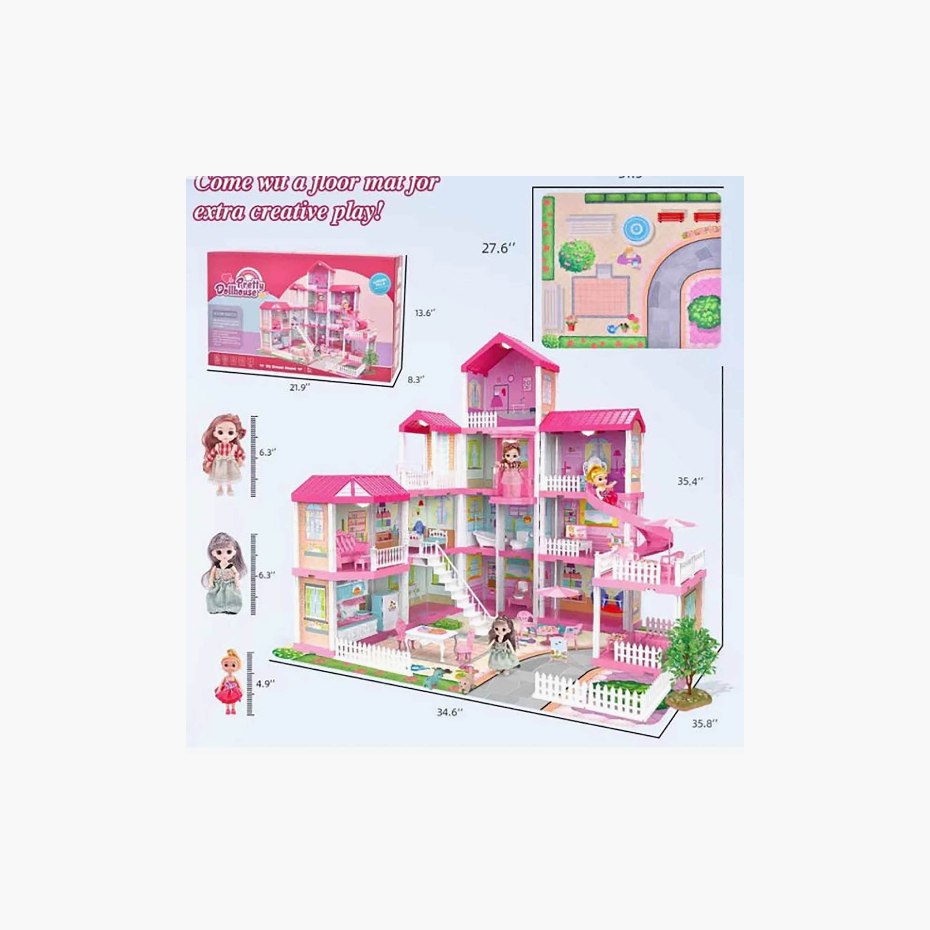 Hauda Villa & Castle Dollhouse-toys-dollsandplaysets-dollhouses-image-6