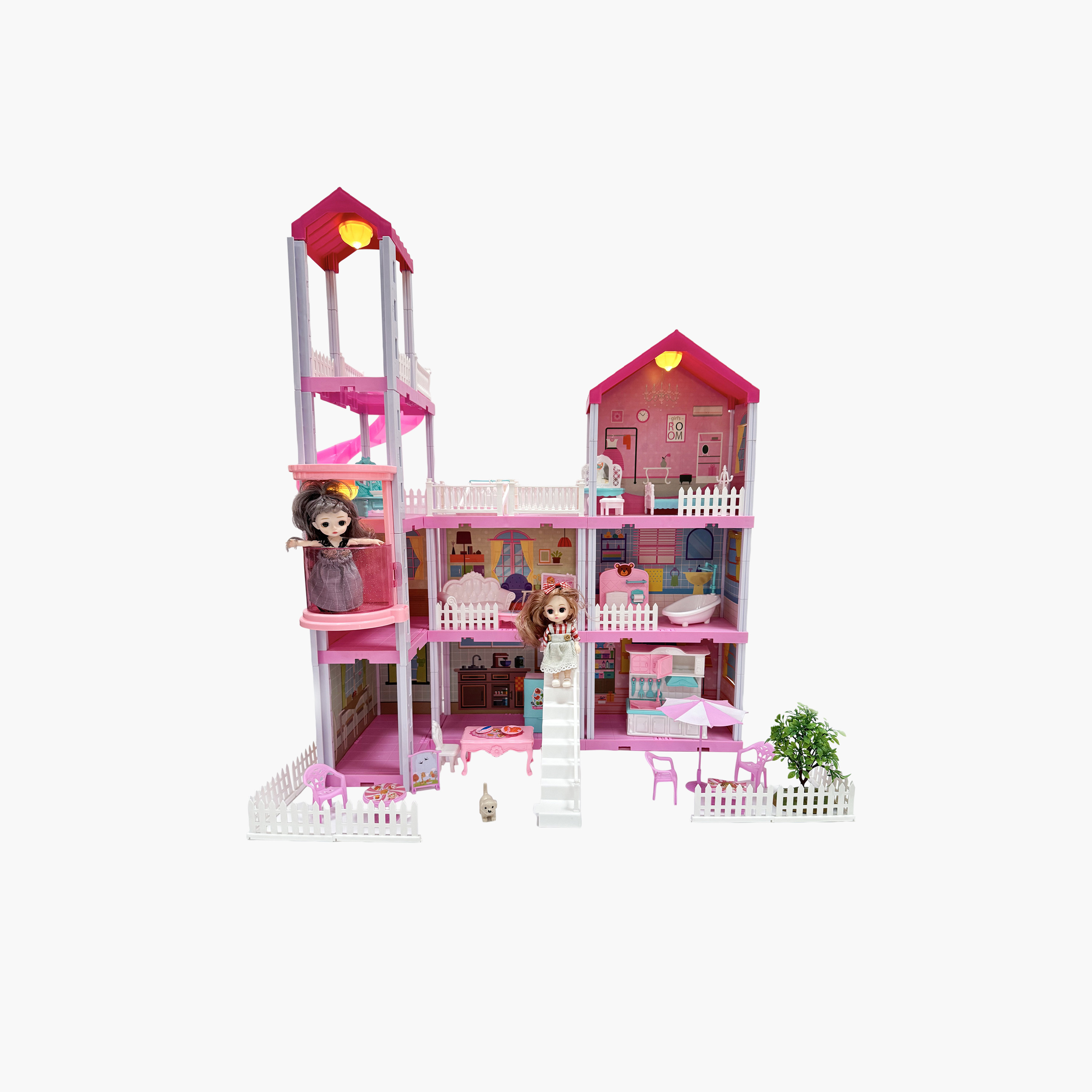 Hauda 245-Piece Villa & Castle Princess House-toys-dollsandplaysets-dollhouses-image-1