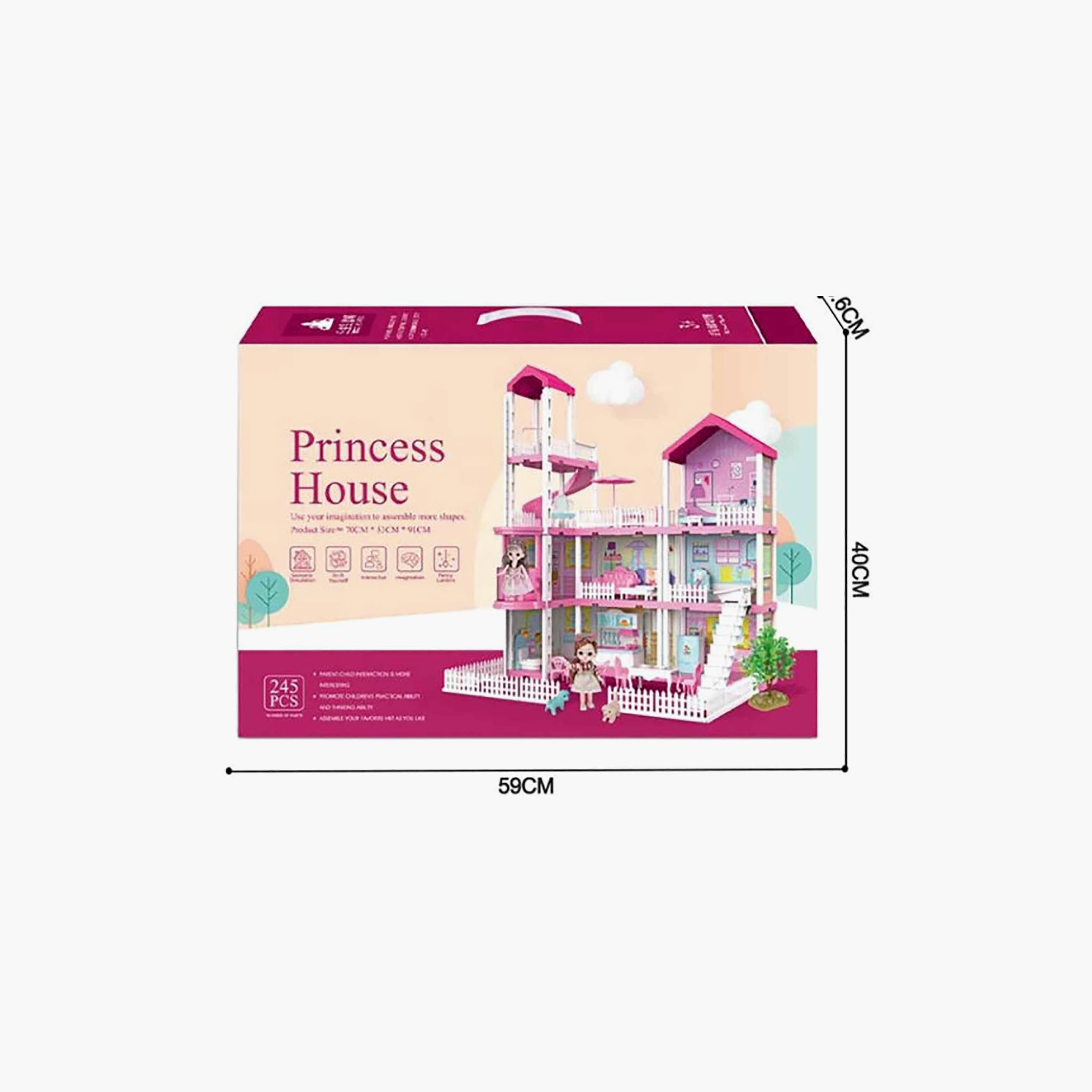 Hauda 245-Piece Villa & Castle Princess House-toys-dollsandplaysets-dollhouses-image-2