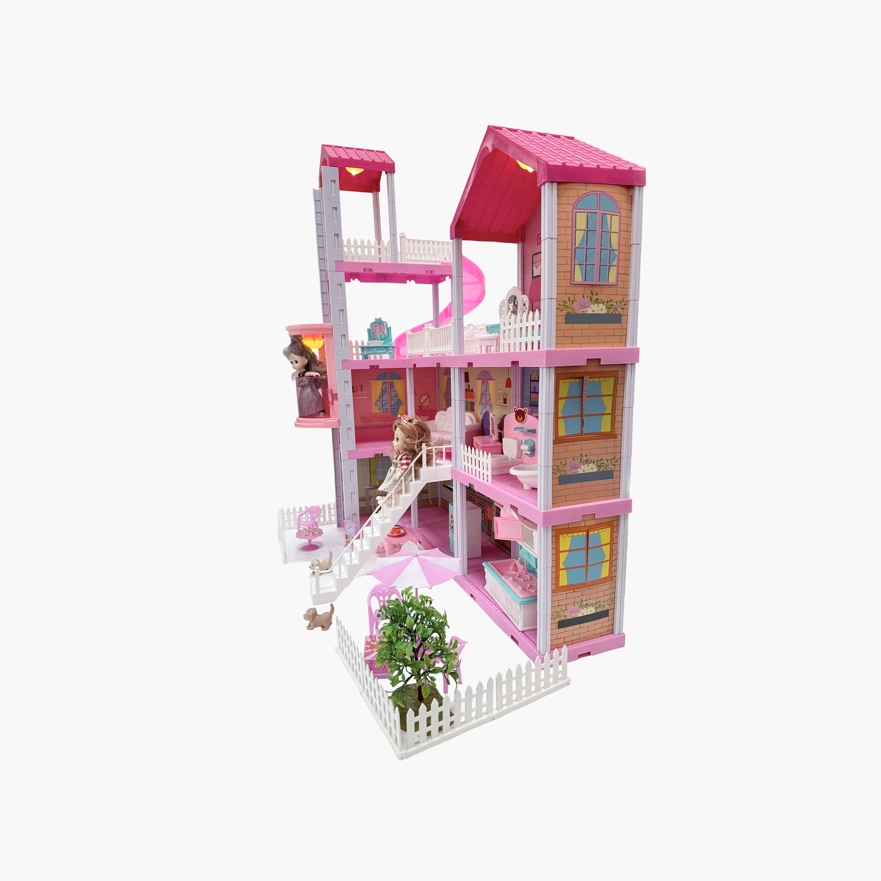 Hauda 245-Piece Villa & Castle Princess House-toys-dollsandplaysets-dollhouses-image-5