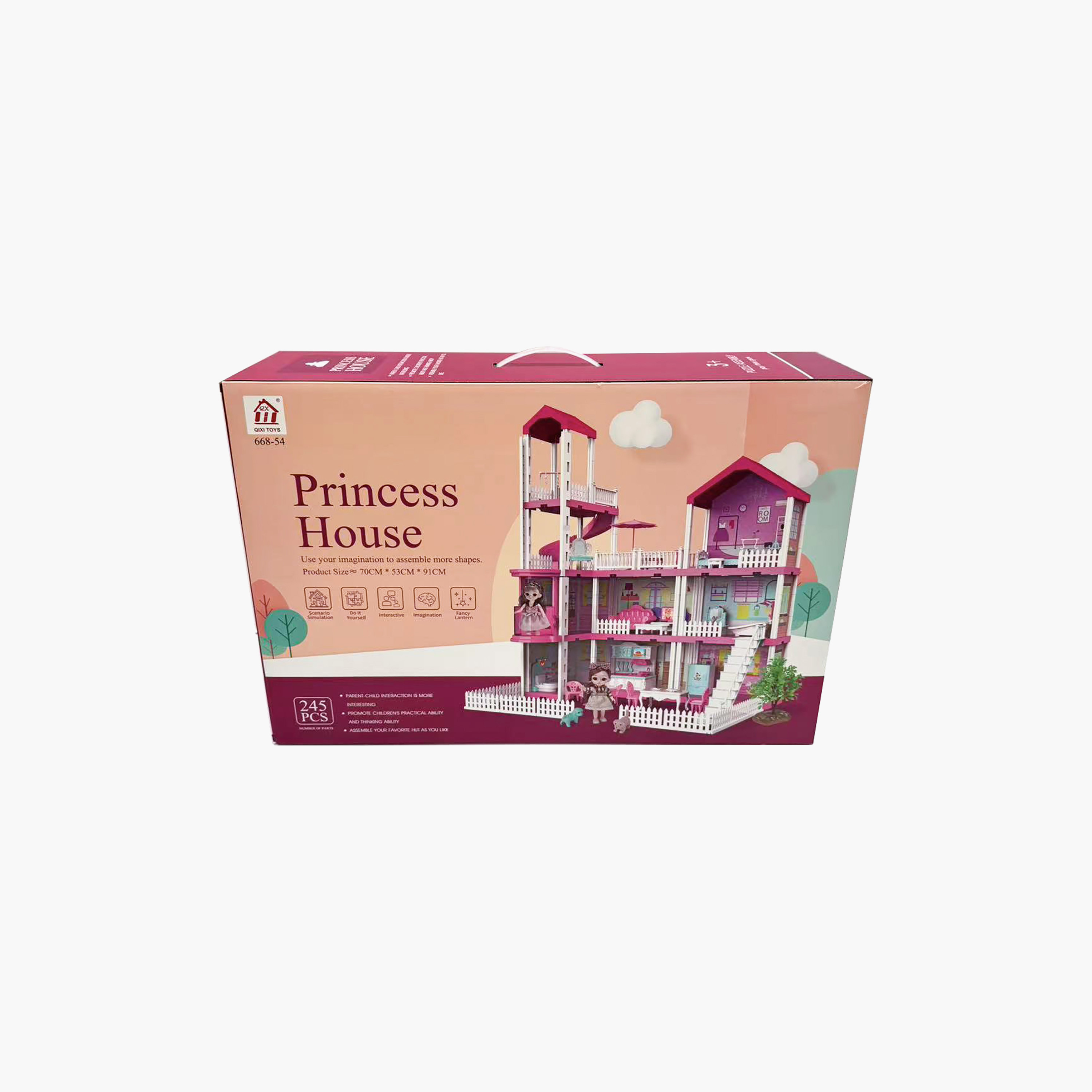 Hauda 245-Piece Villa & Castle Princess House-toys-dollsandplaysets-dollhouses-image-6