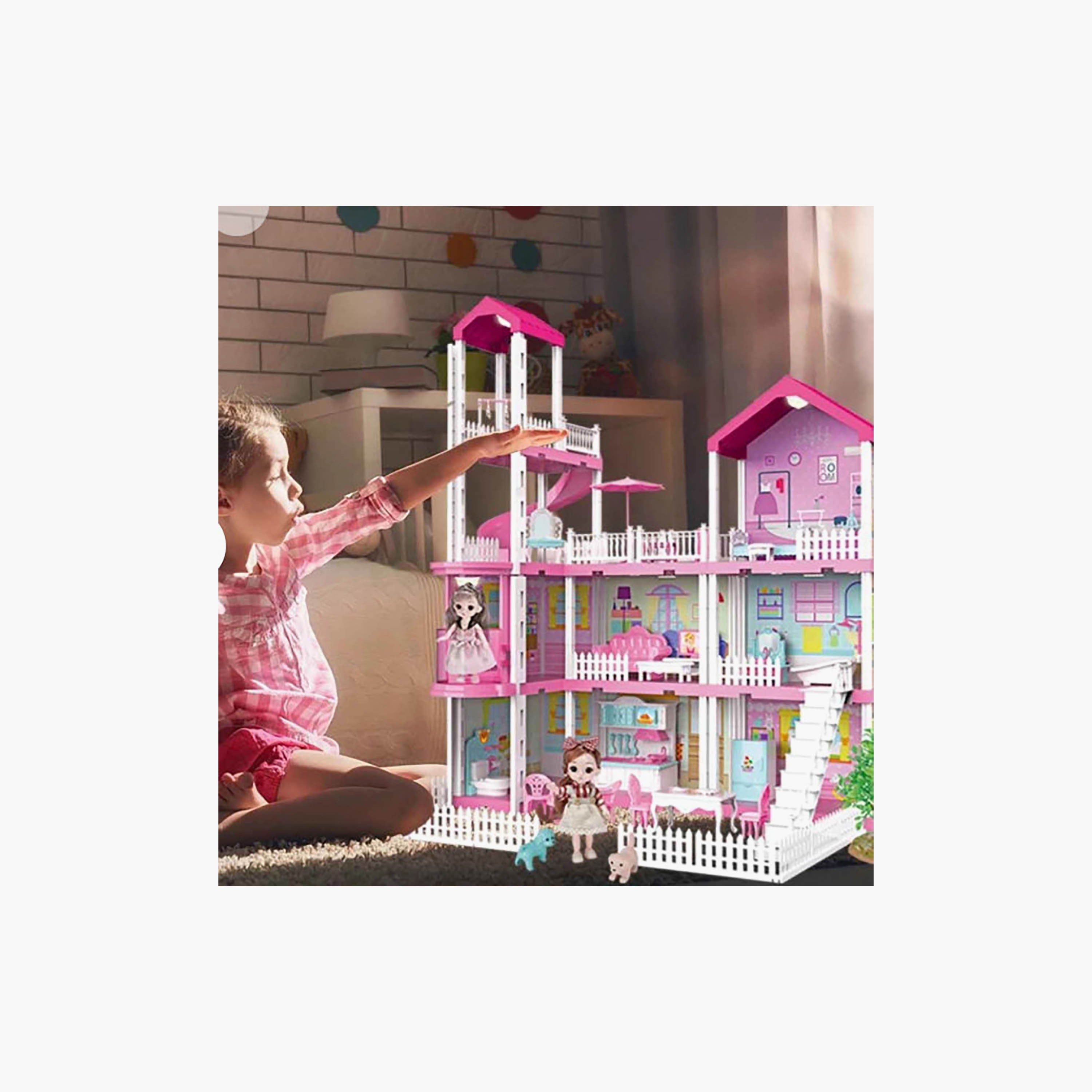 Hauda 245-Piece Villa & Castle Princess House-toys-dollsandplaysets-dollhouses-image-8