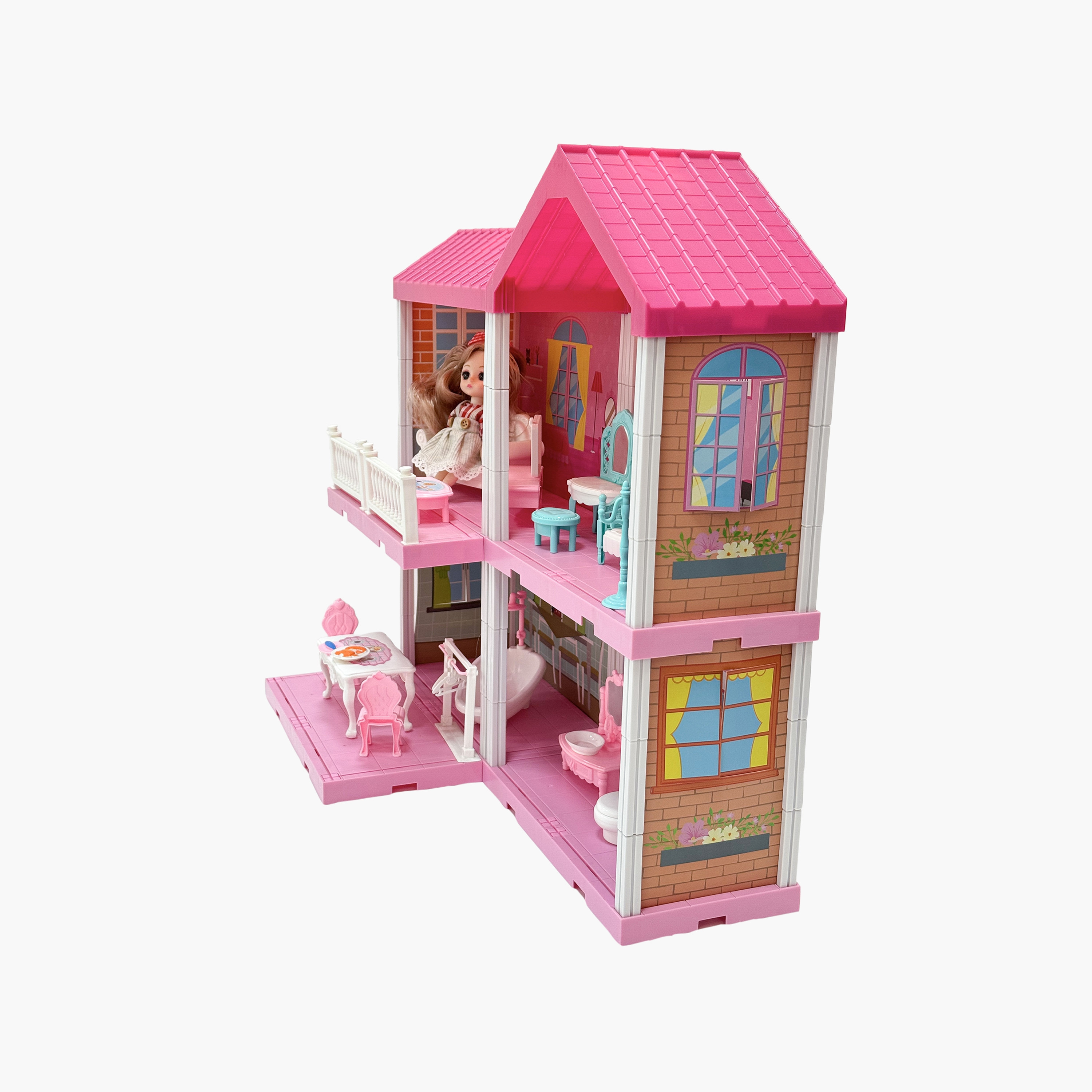 Hauda 113-Piece Villa & Castle Princess House-toys-dollsandplaysets-dollhouses-image-2