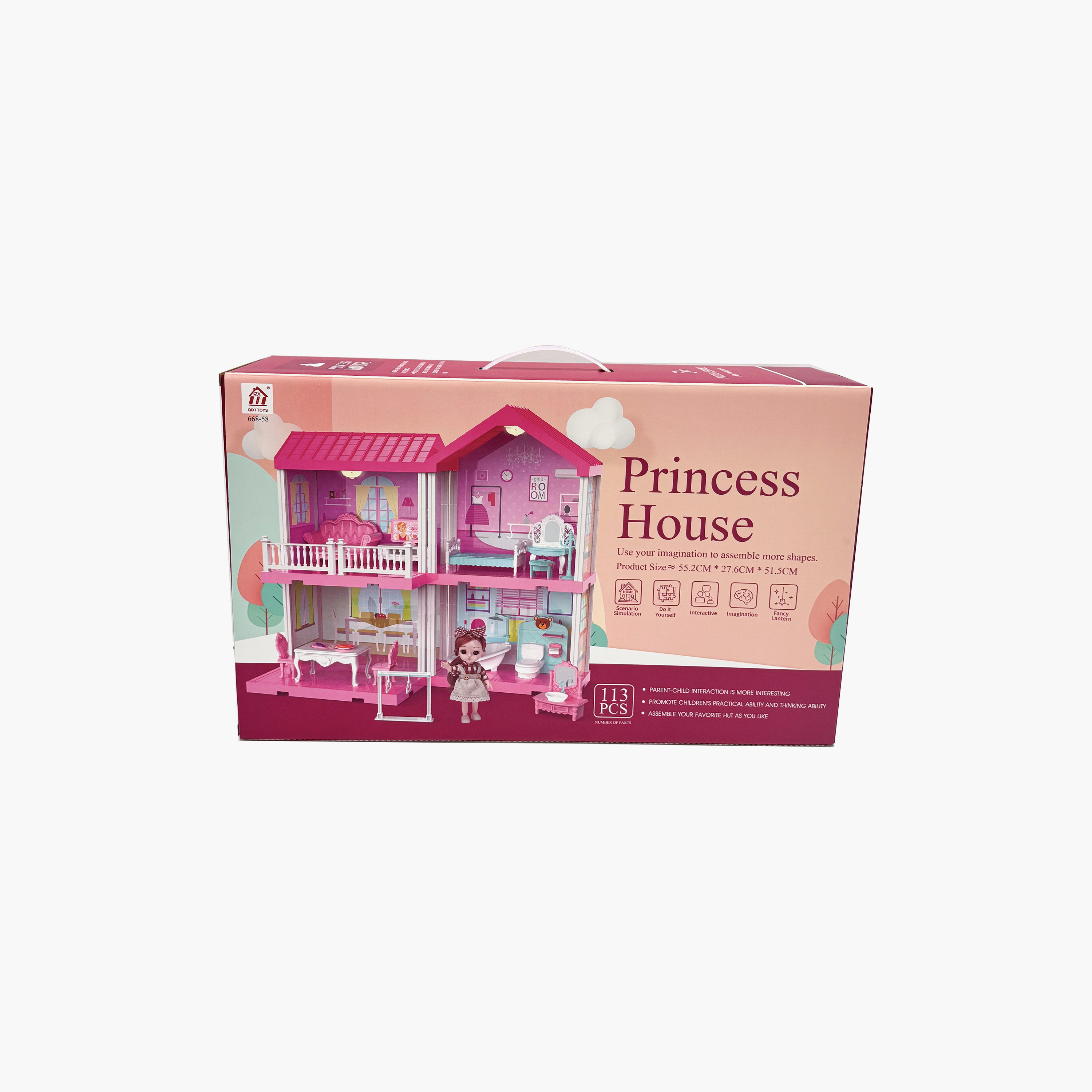 Hauda 113-Piece Villa & Castle Princess House-toys-dollsandplaysets-dollhouses-image-5