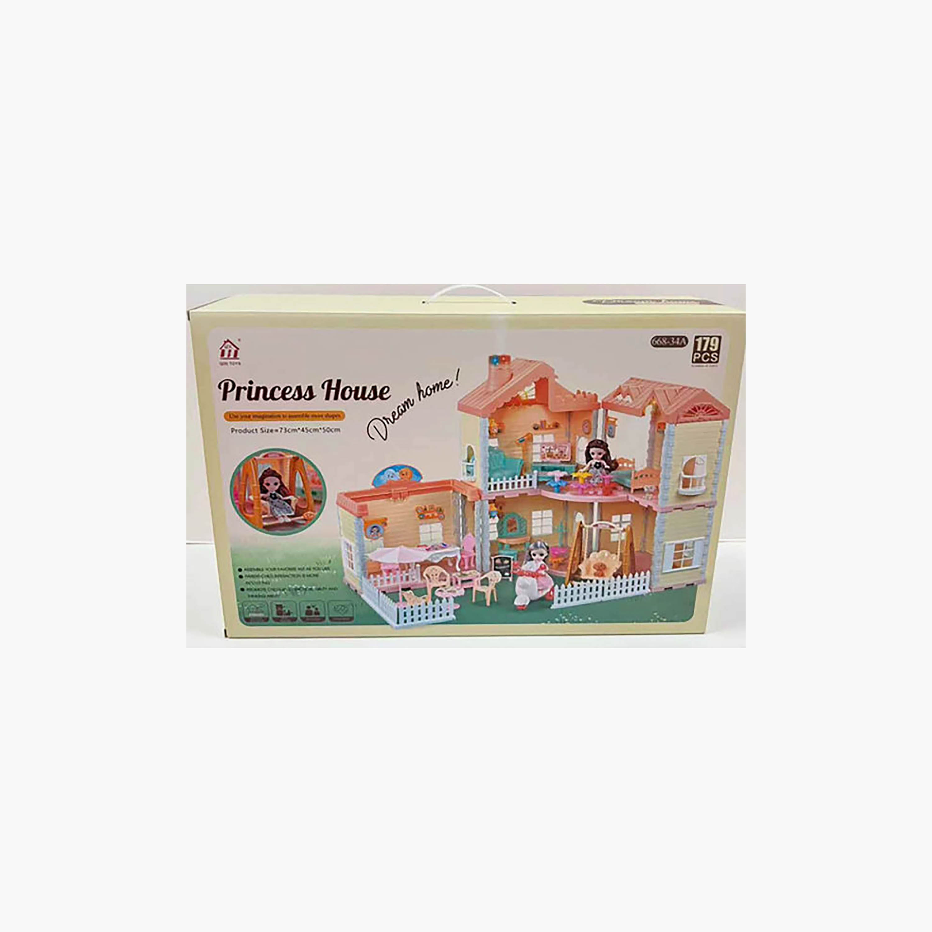 Hauda 179-Piece Villa Princess House-toys-dollsandplaysets-dollhouses-image-6