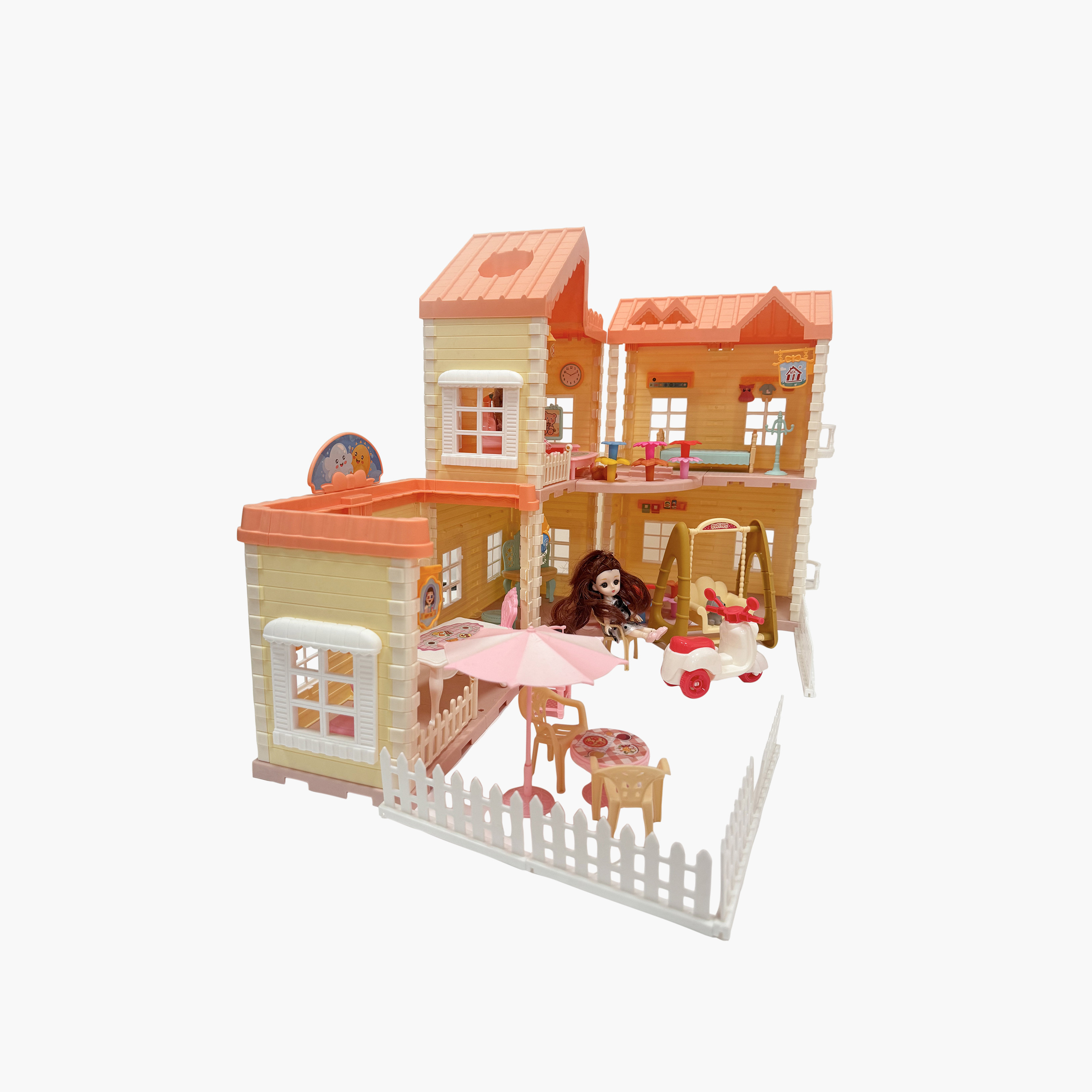 Hauda 179-Piece Villa Princess House with Light & Mist Spray-toys-dollsandplaysets-dollhouses-image-8