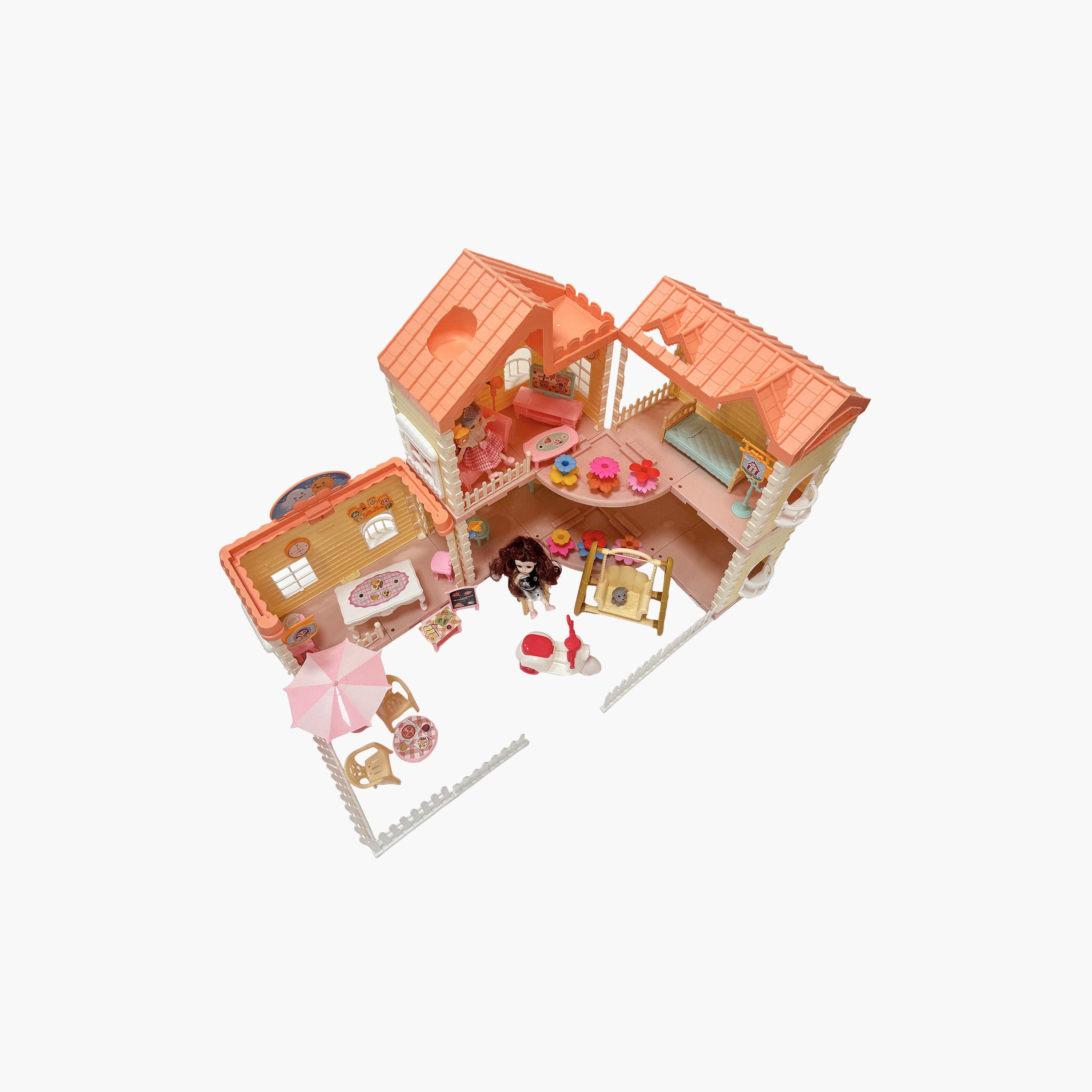 Hauda 179-Piece Villa Princess House with Light & Mist Spray-toys-dollsandplaysets-dollhouses-image-9