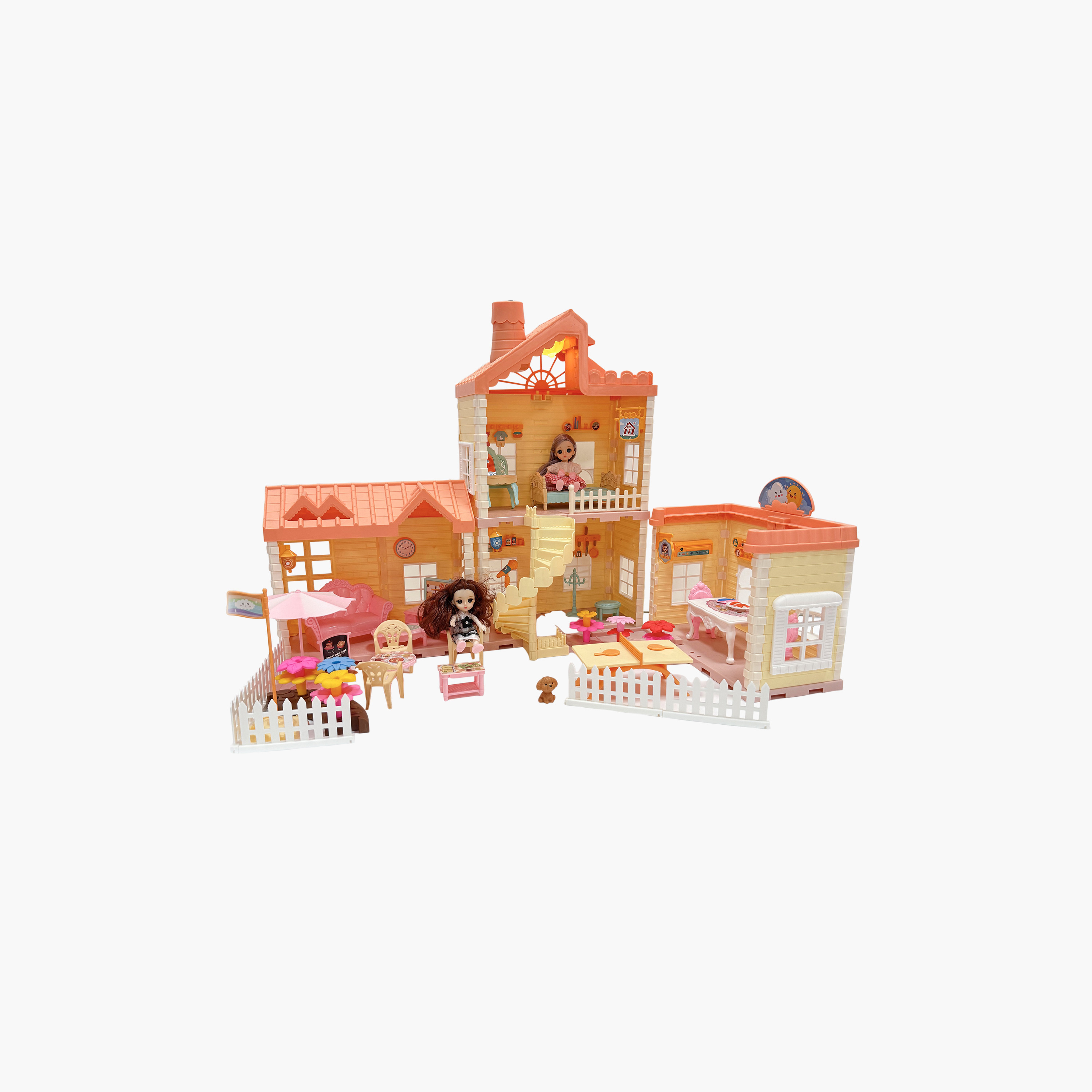 فيلا برينسيس هاوس مع إضاءة ورذاذ ضبابي من هاودا-toys-dollsandplaysets-dollhouses-image-1