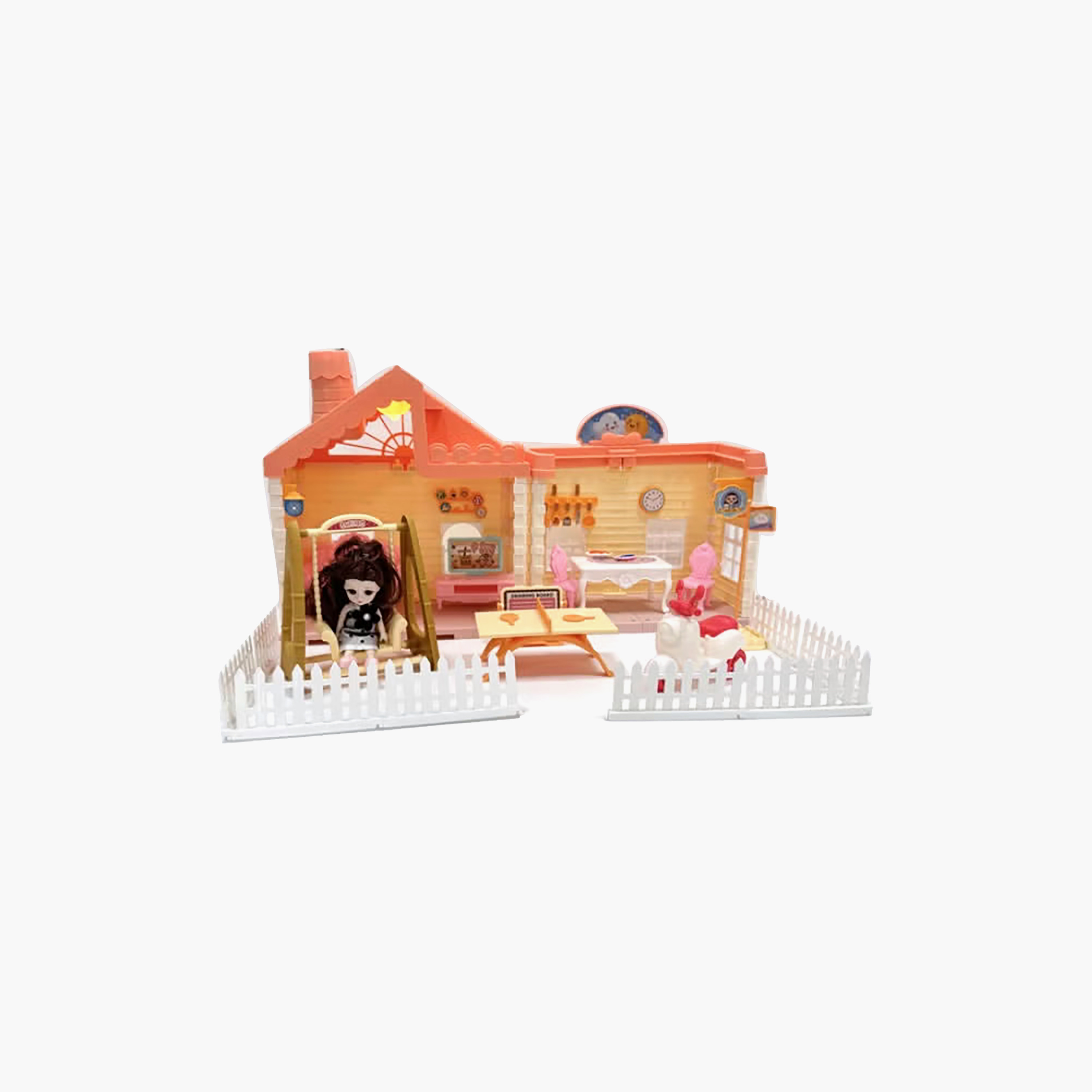 فيلا برينسيس هاوس مع إضاءة ورذاذ ضبابي من هاودا-toys-dollsandplaysets-dollhouses-image-1