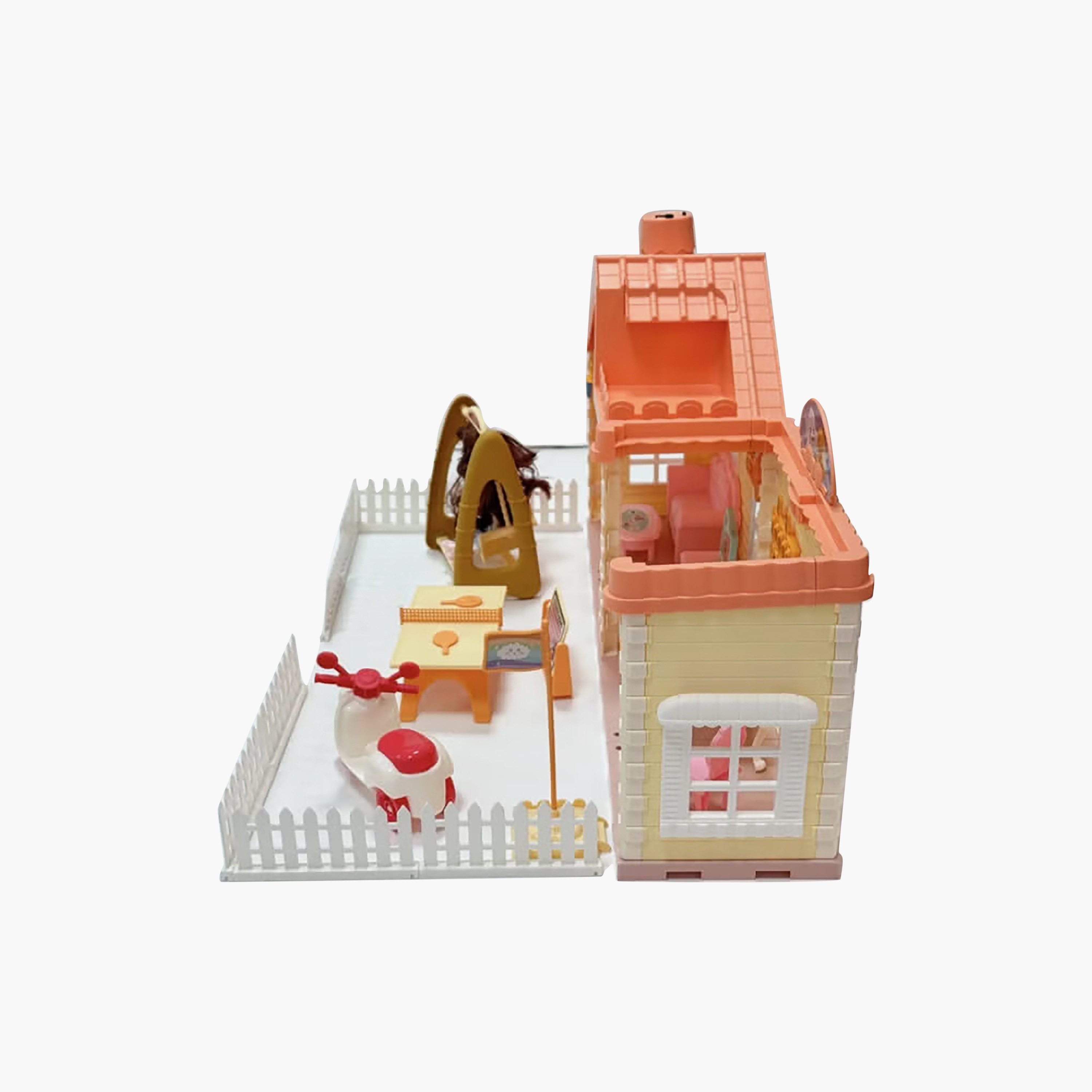 فيلا برينسيس هاوس مع إضاءة ورذاذ ضبابي من هاودا-toys-dollsandplaysets-dollhouses-image-4