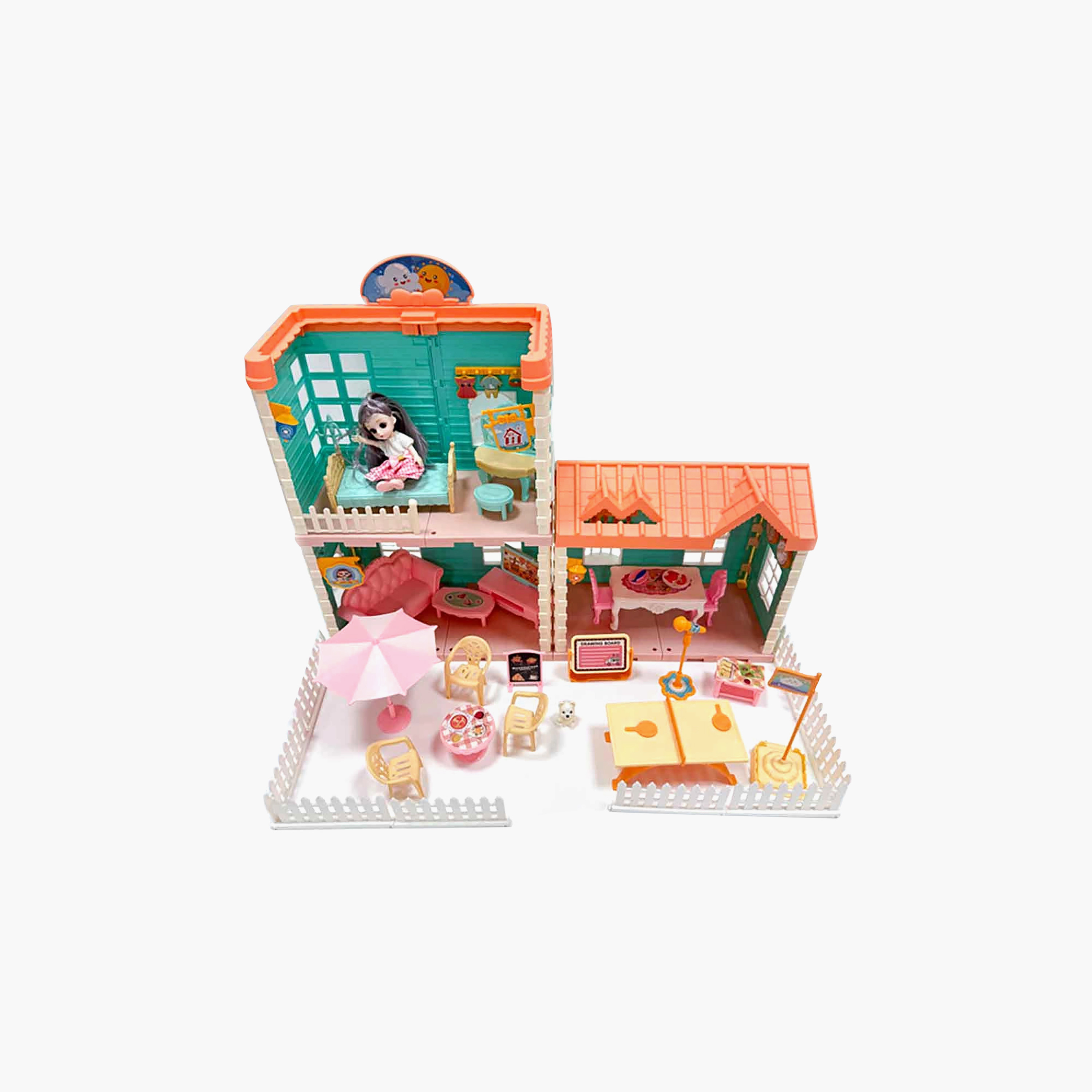 Hauda 122-Piece Villa Princess House-toys-dollsandplaysets-dollhouses-image-1