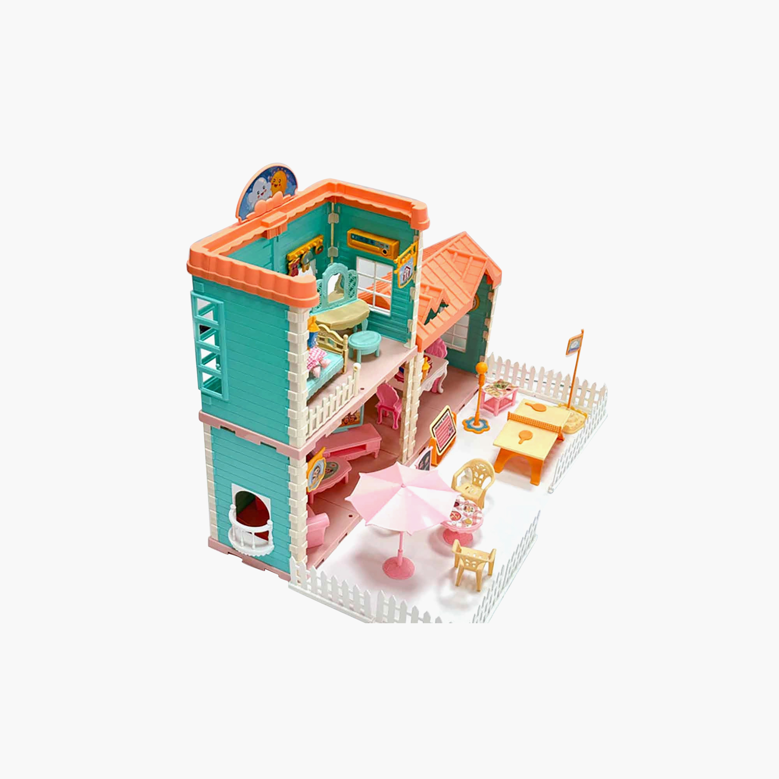 Hauda 122-Piece Villa Princess House-toys-dollsandplaysets-dollhouses-image-2