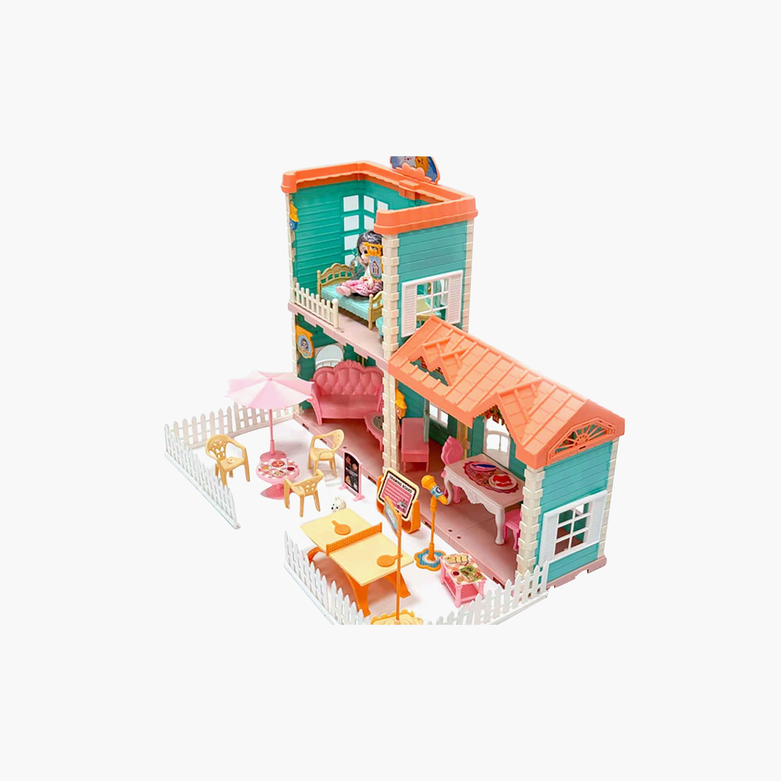 Hauda 122-Piece Villa Princess House-toys-dollsandplaysets-dollhouses-image-3