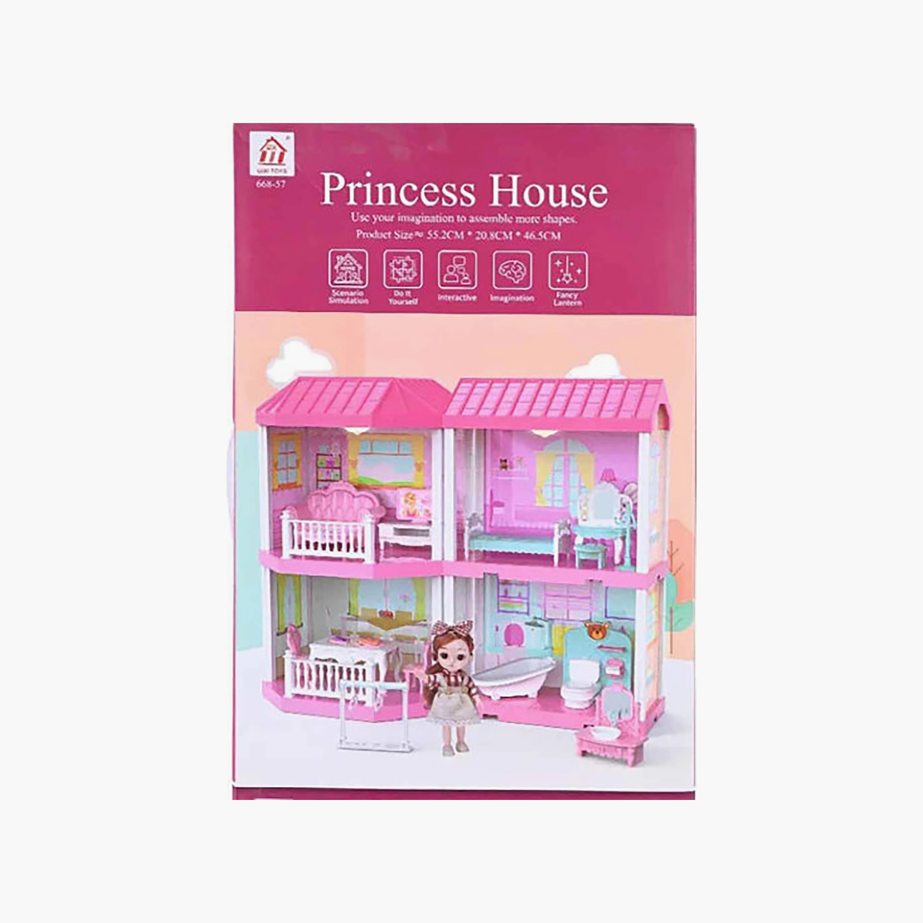 Hauda 113-Piece Villa Princess House-toys-dollsandplaysets-dollhouses-image-7