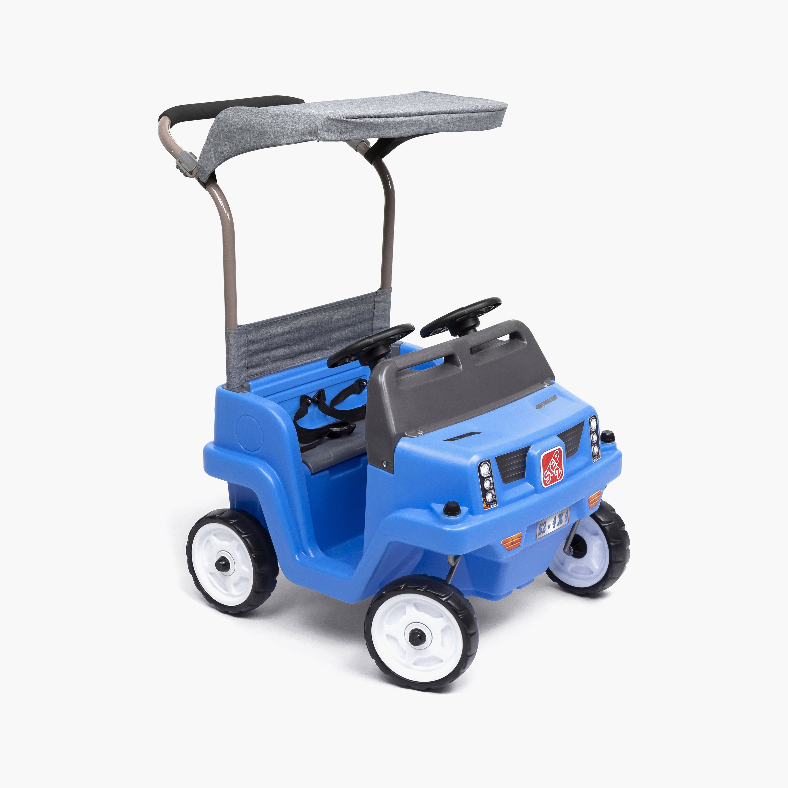 Step2 Side By Side Push Around SUV - Blue-toys-outdoor-bikesandrideons-manualrideons-image-1