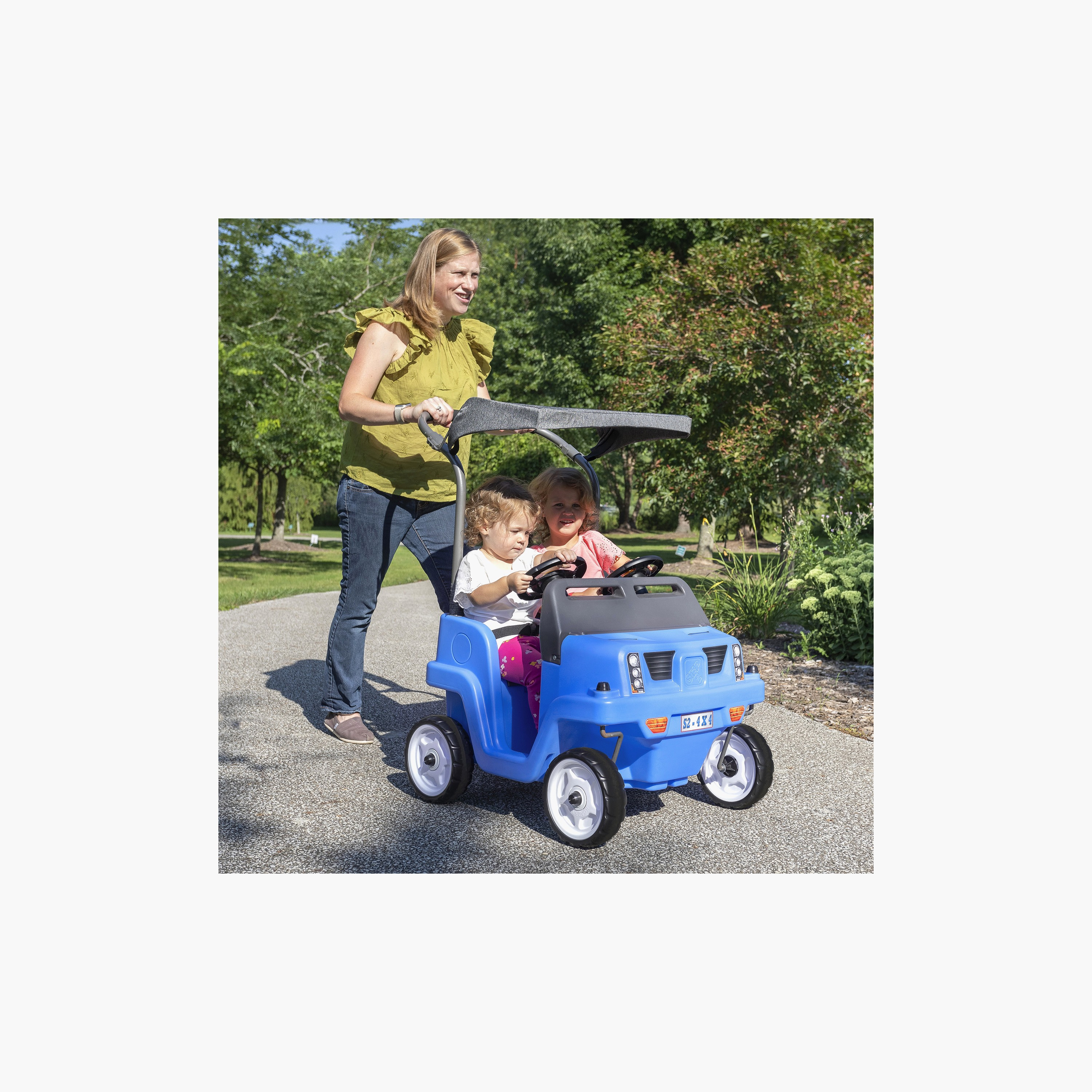 Step2 Side By Side Push Around SUV - Blue-toys-outdoor-bikesandrideons-manualrideons-image-2