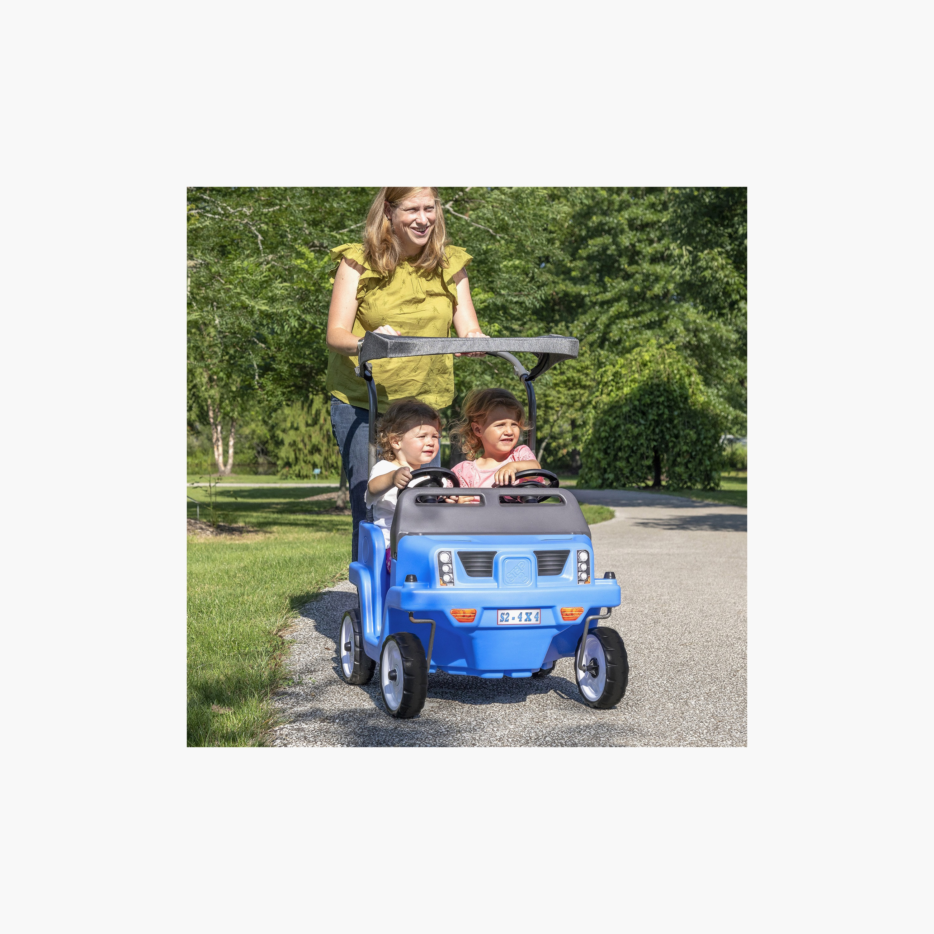 Step2 Side By Side Push Around SUV - Blue-toys-outdoor-bikesandrideons-manualrideons-image-3
