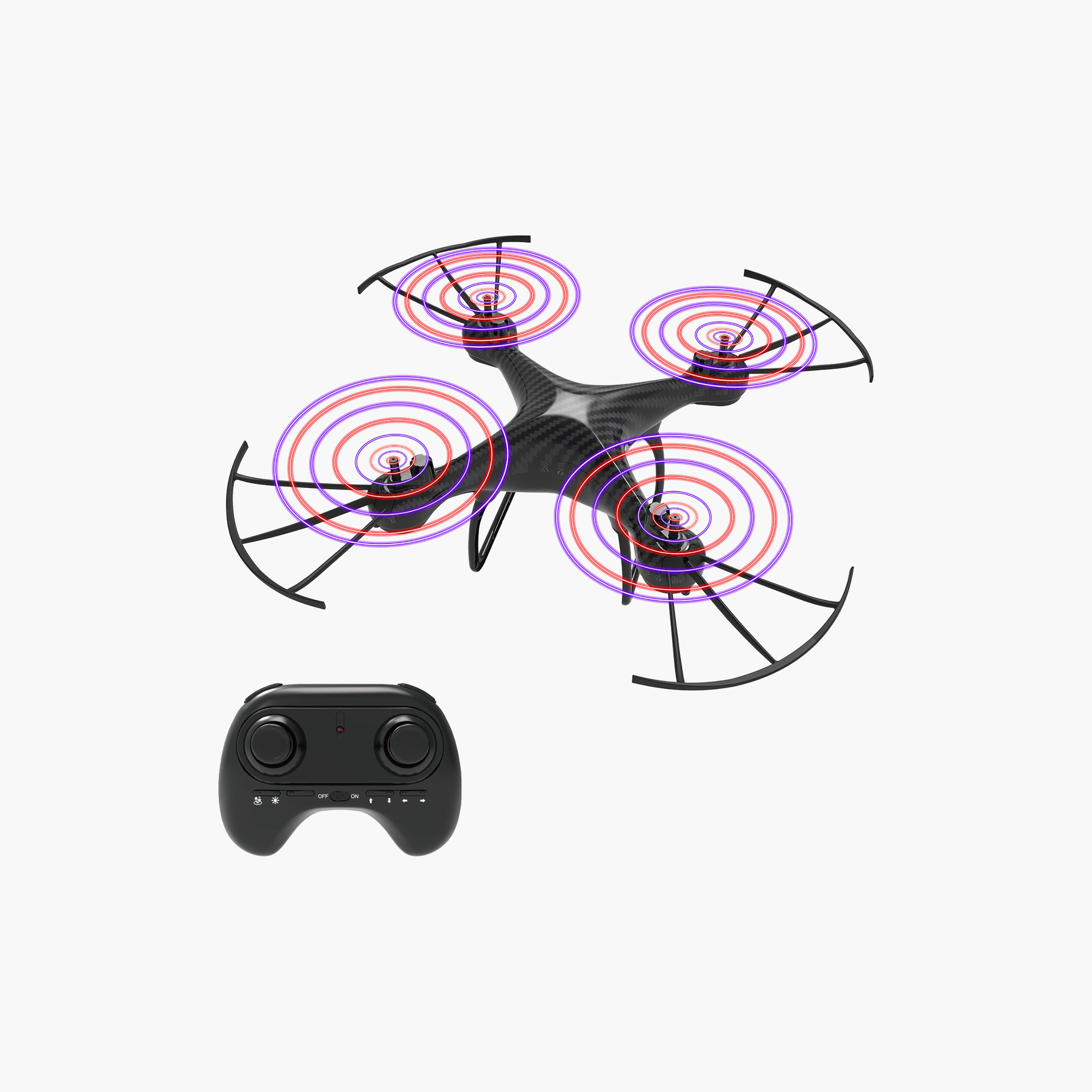 Helimax 2.4 Ghz Sky Phantom RC Quadcopter with Auto Hover & LED Propellers-toys-remotecontrolledvehicles-drones-image-6