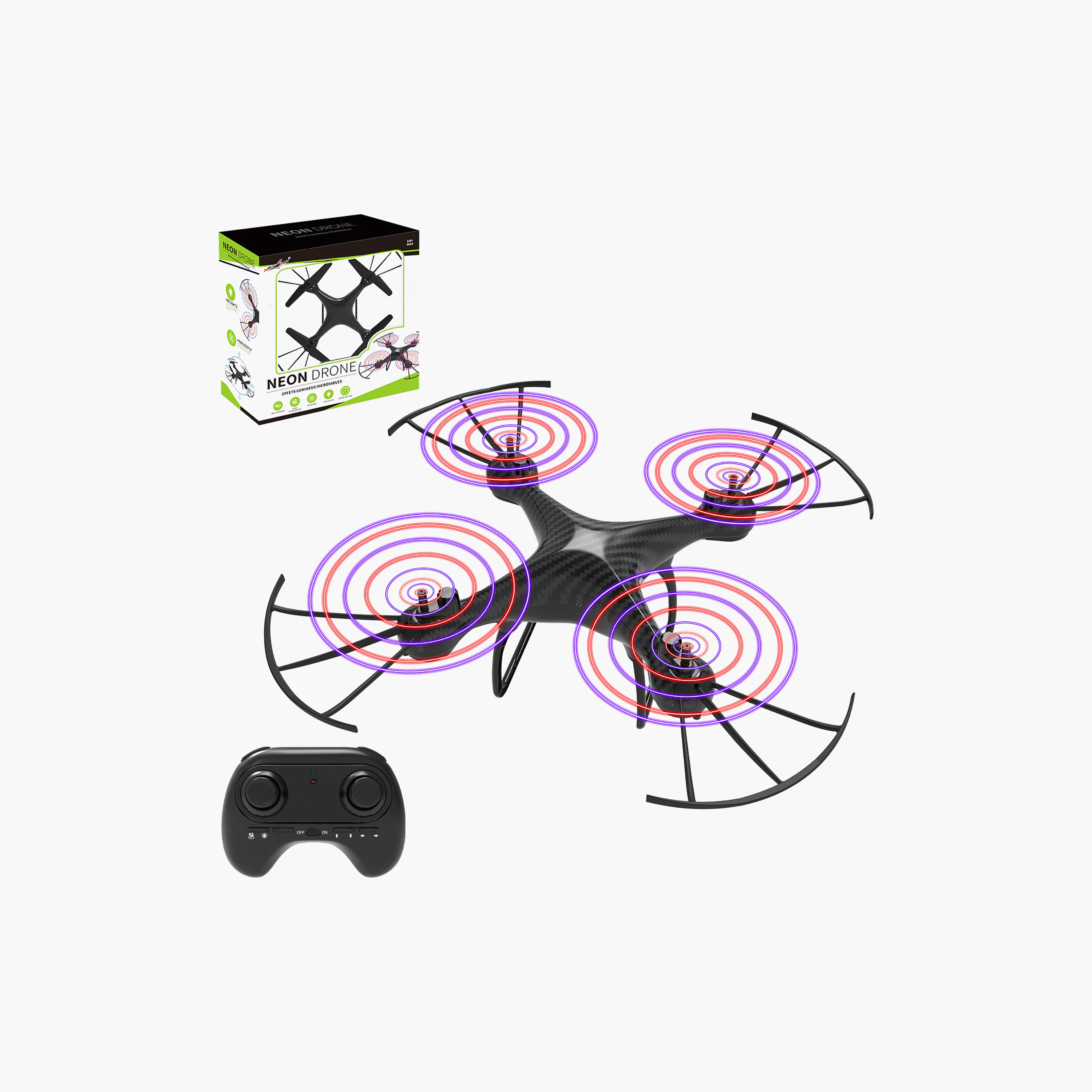 Helimax 2.4 Ghz Sky Phantom RC Quadcopter with Auto Hover & LED Propellers-toys-remotecontrolledvehicles-drones-image-7