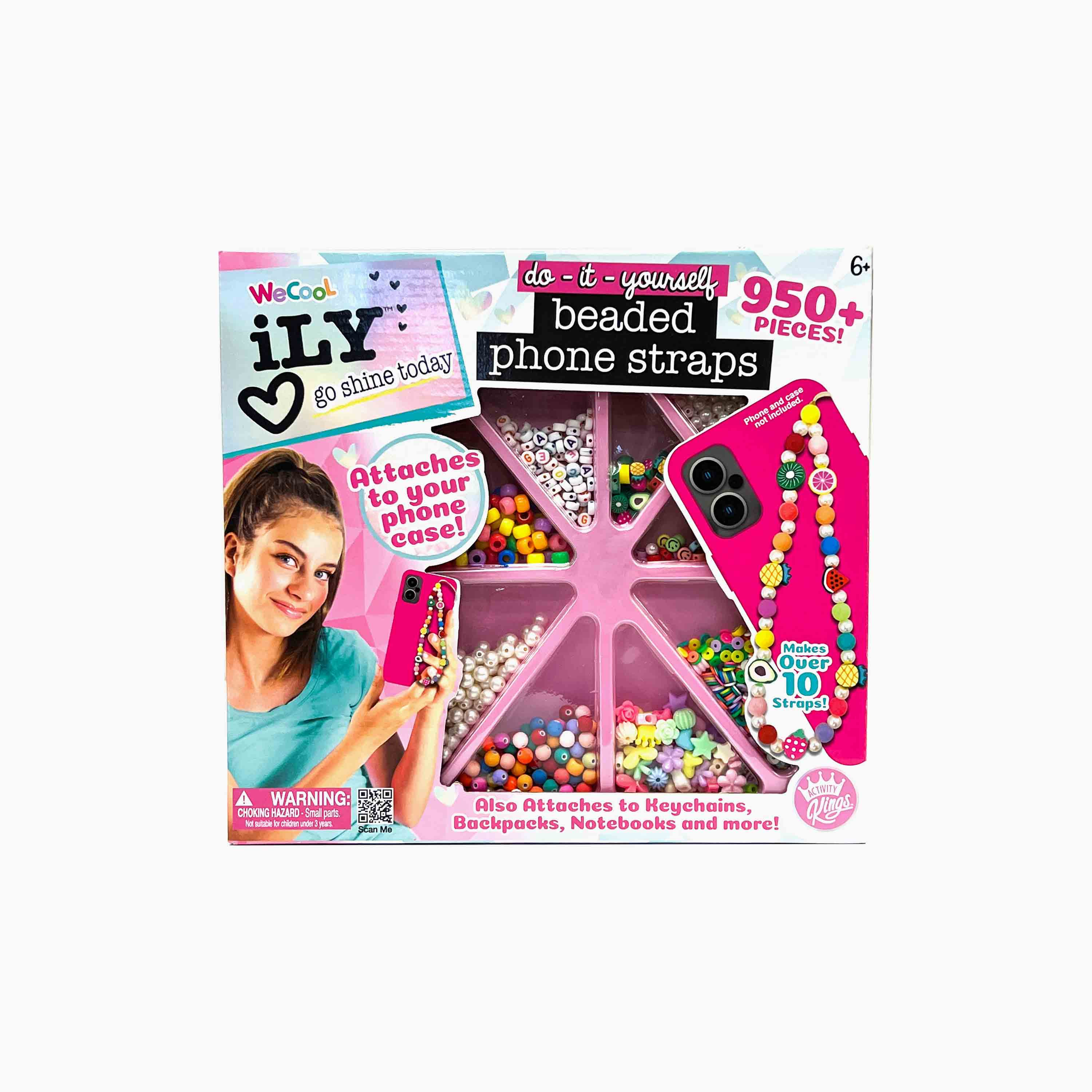 We Cool DIY Beaded Phone Straps Kit-school-artsandcrafts-image-5