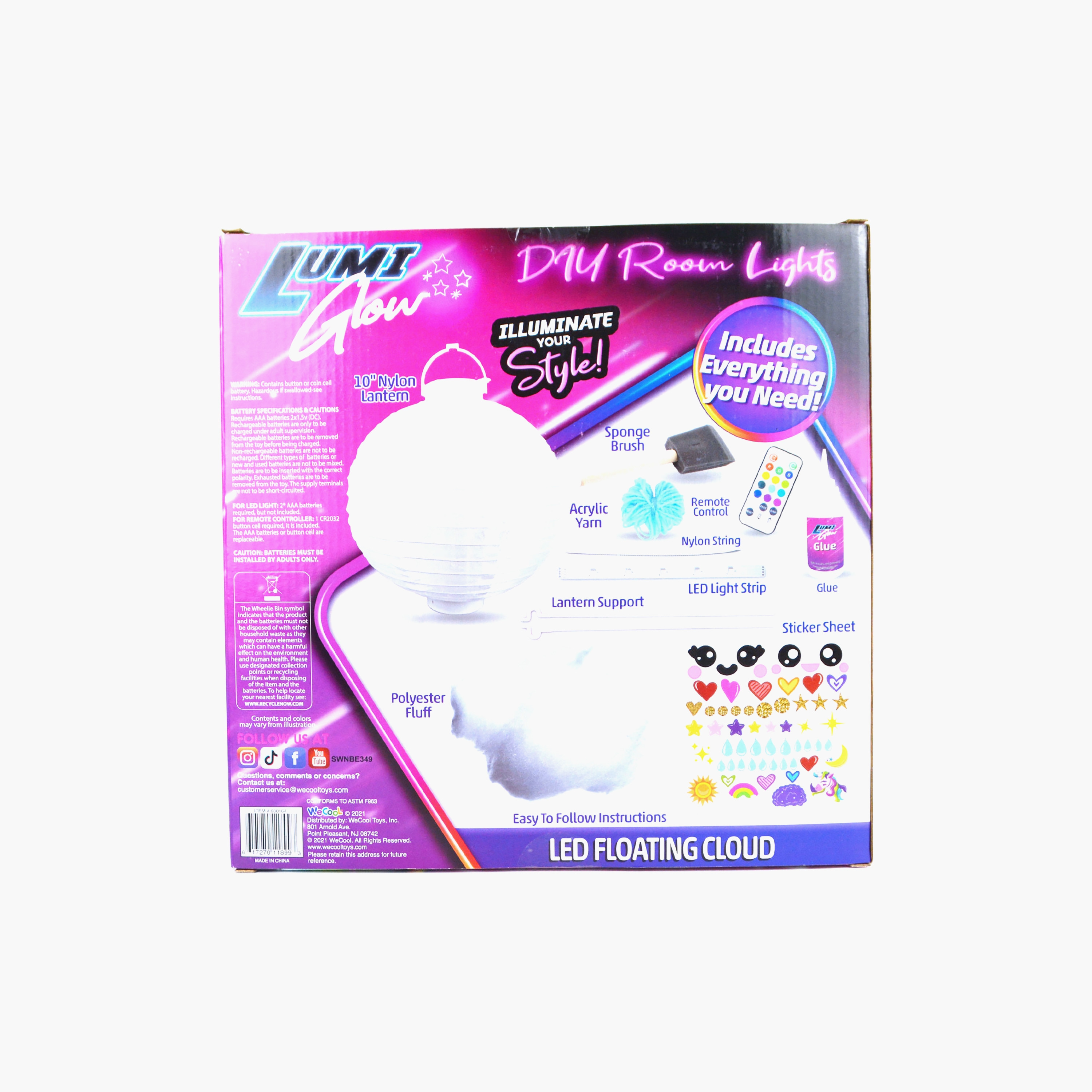 سحابة عائمة من لومي جلو LED اصنعها بنفسك من وي كول-school-artsandcrafts-image-2