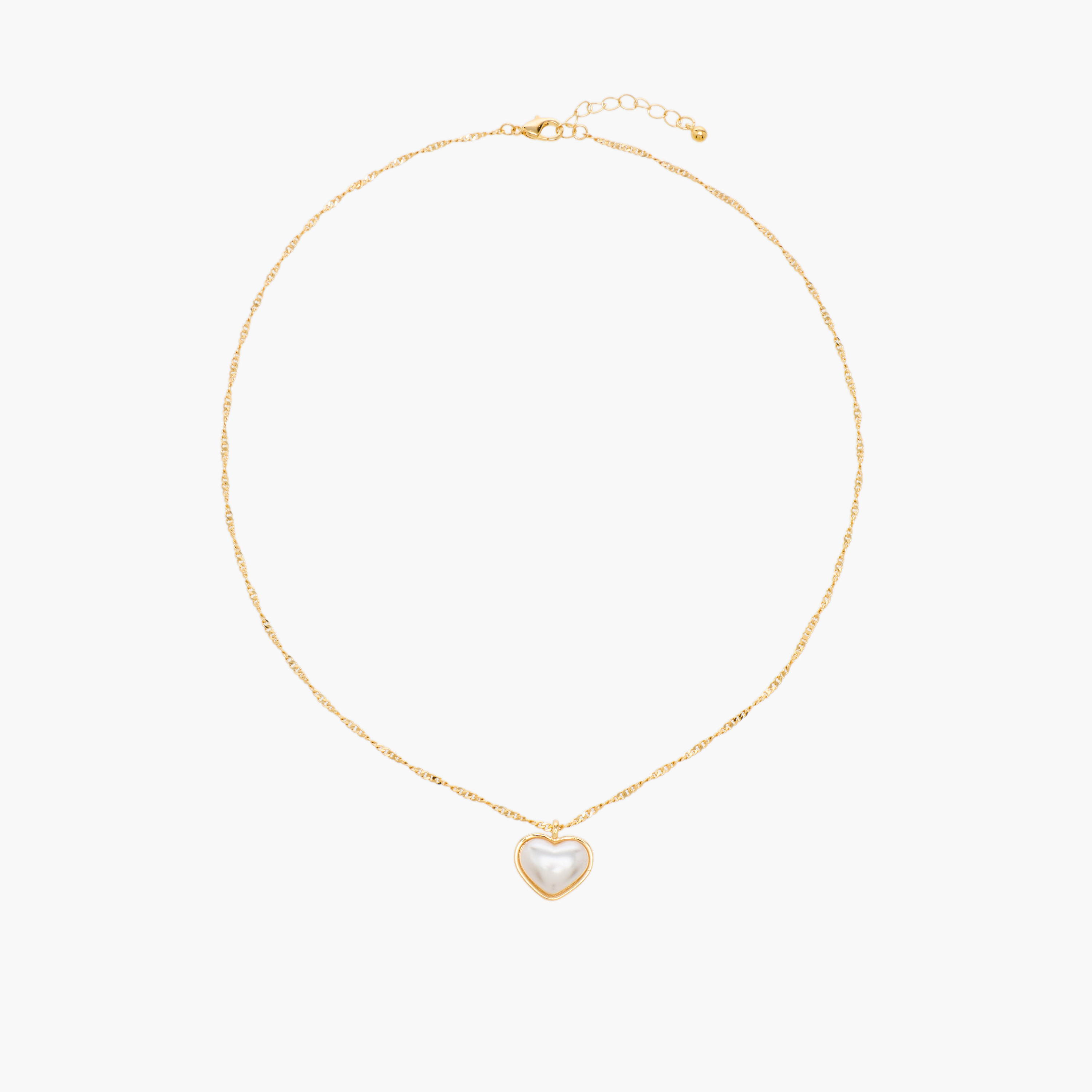 Pack of 2 Gold Tone Necklace with Heart Charm-women-watchesandjewellery-jewellery-necklacesandpendants-image-3