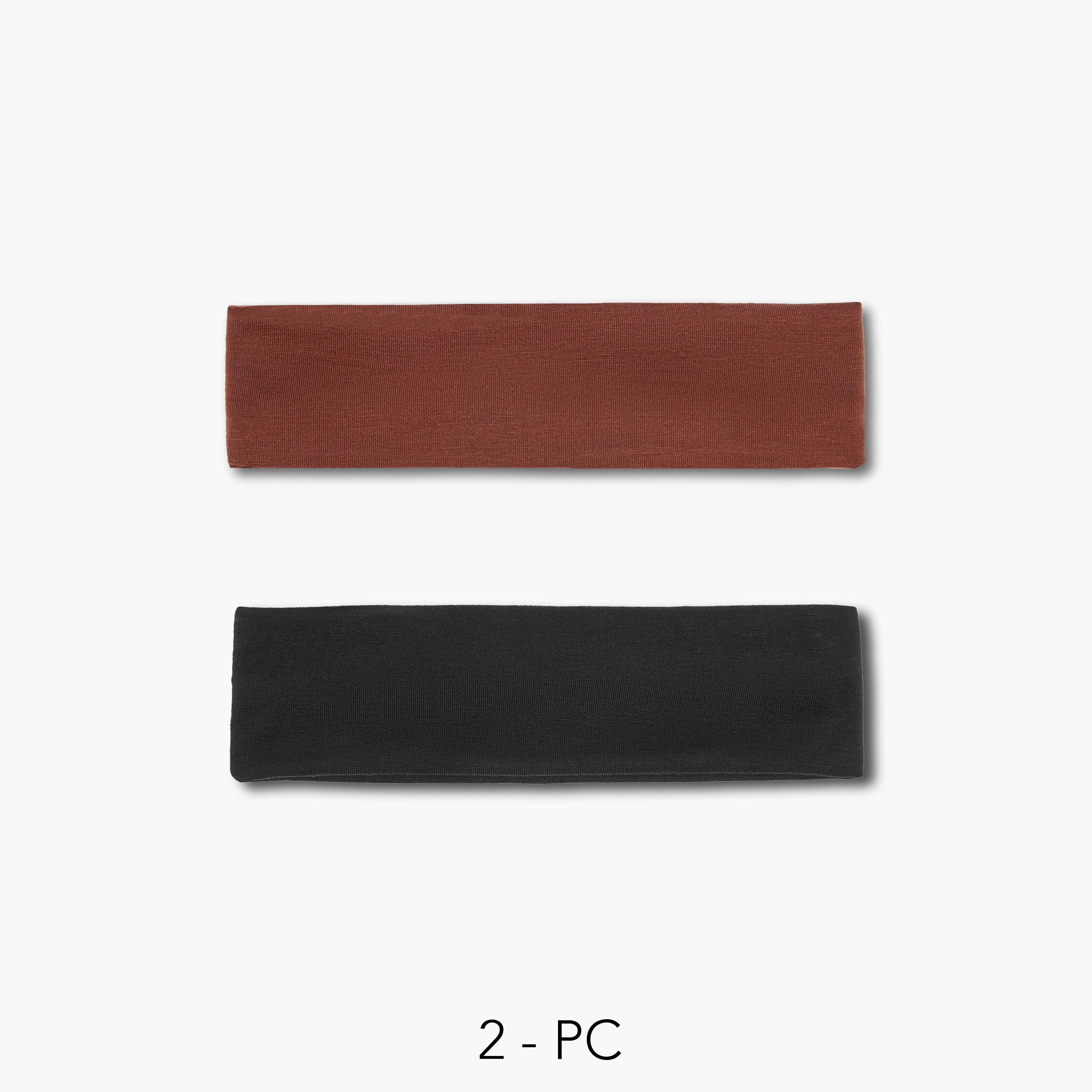طقم من 2 ربطة شعر سادة-women-hairaccessories-bands-image-1