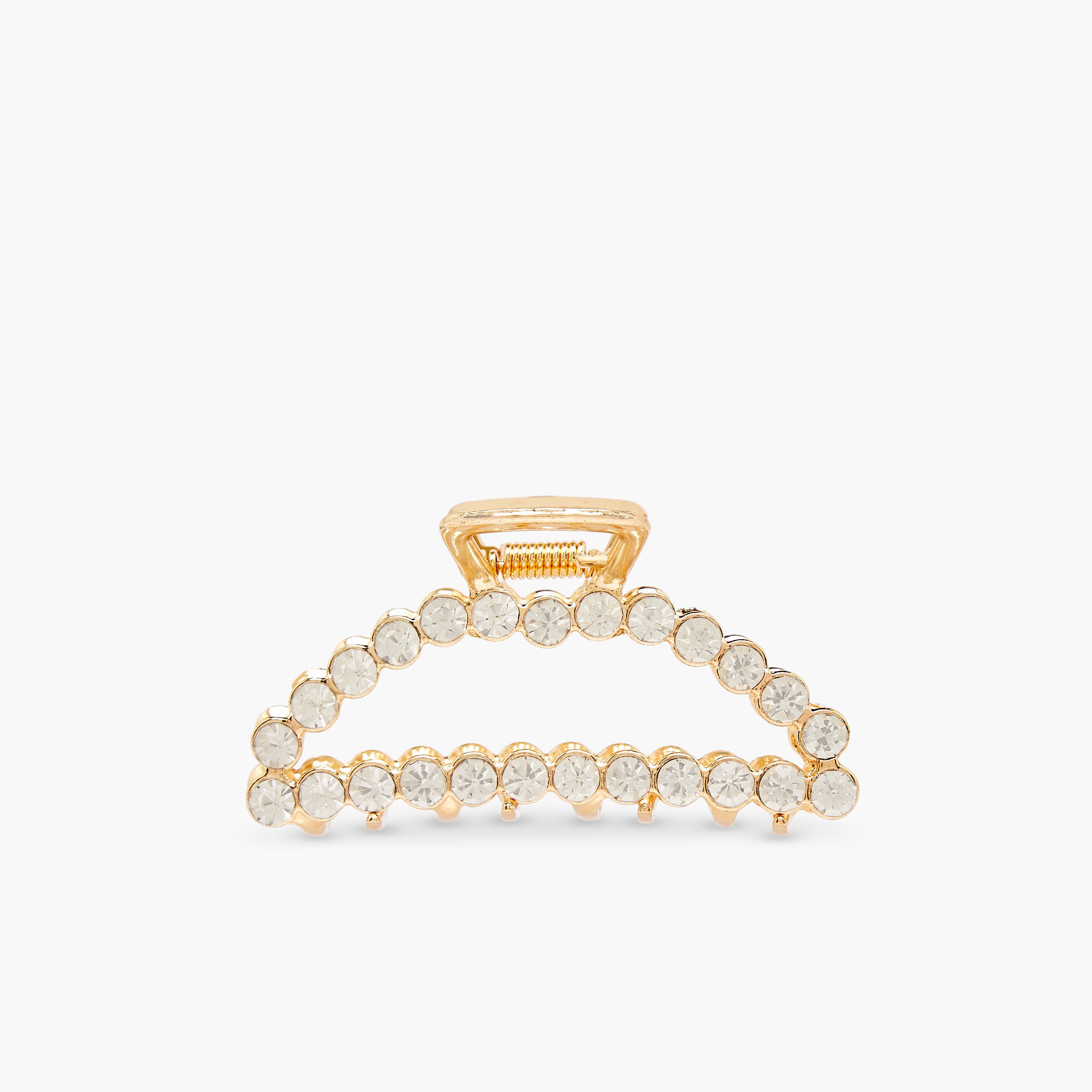 Curved Hair Clamp with Stone Embellishment-women-hairaccessories-clamps-image-1