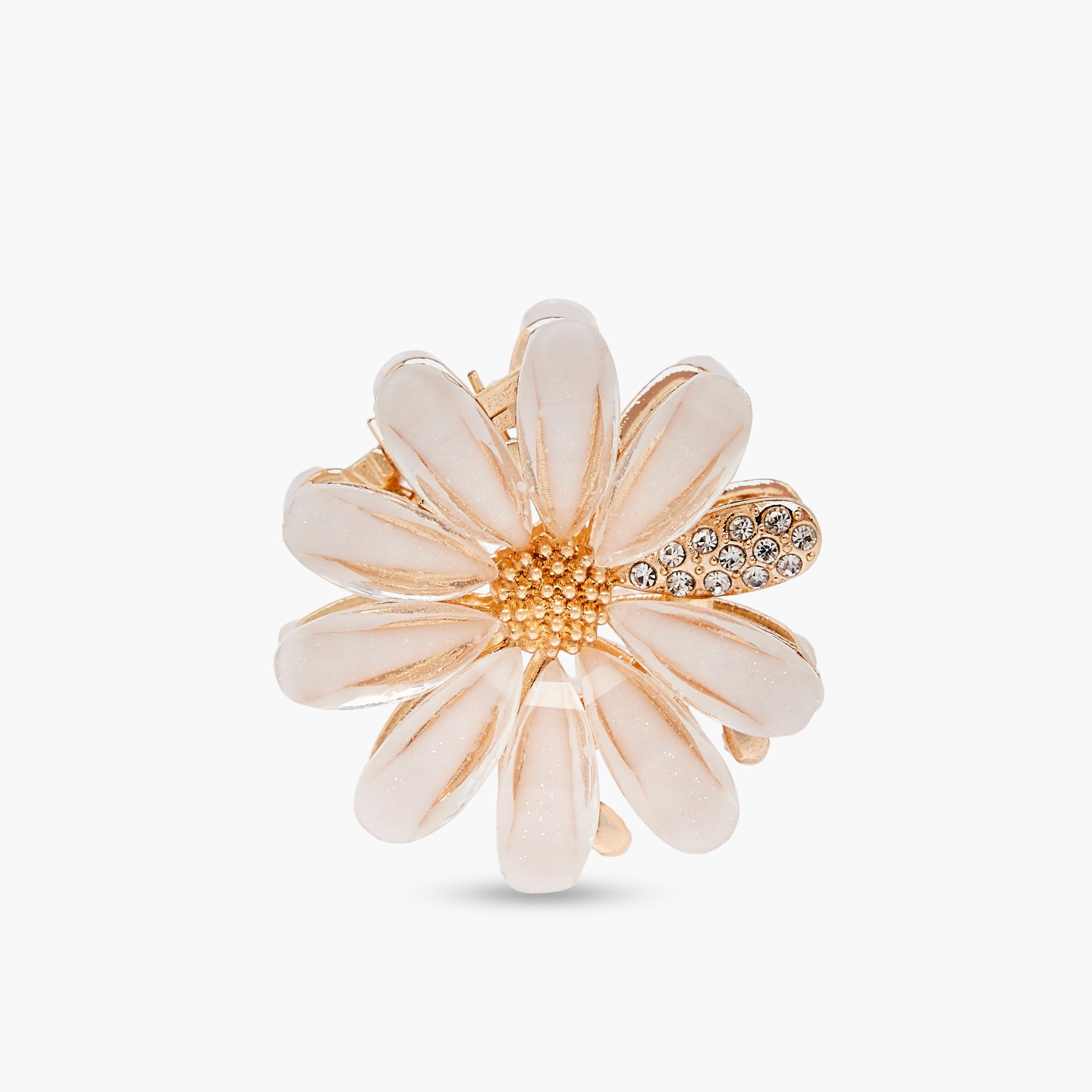 Pack of 2 Floral Hair Clamp with Embellishment-women-hairaccessories-clamps-image-2