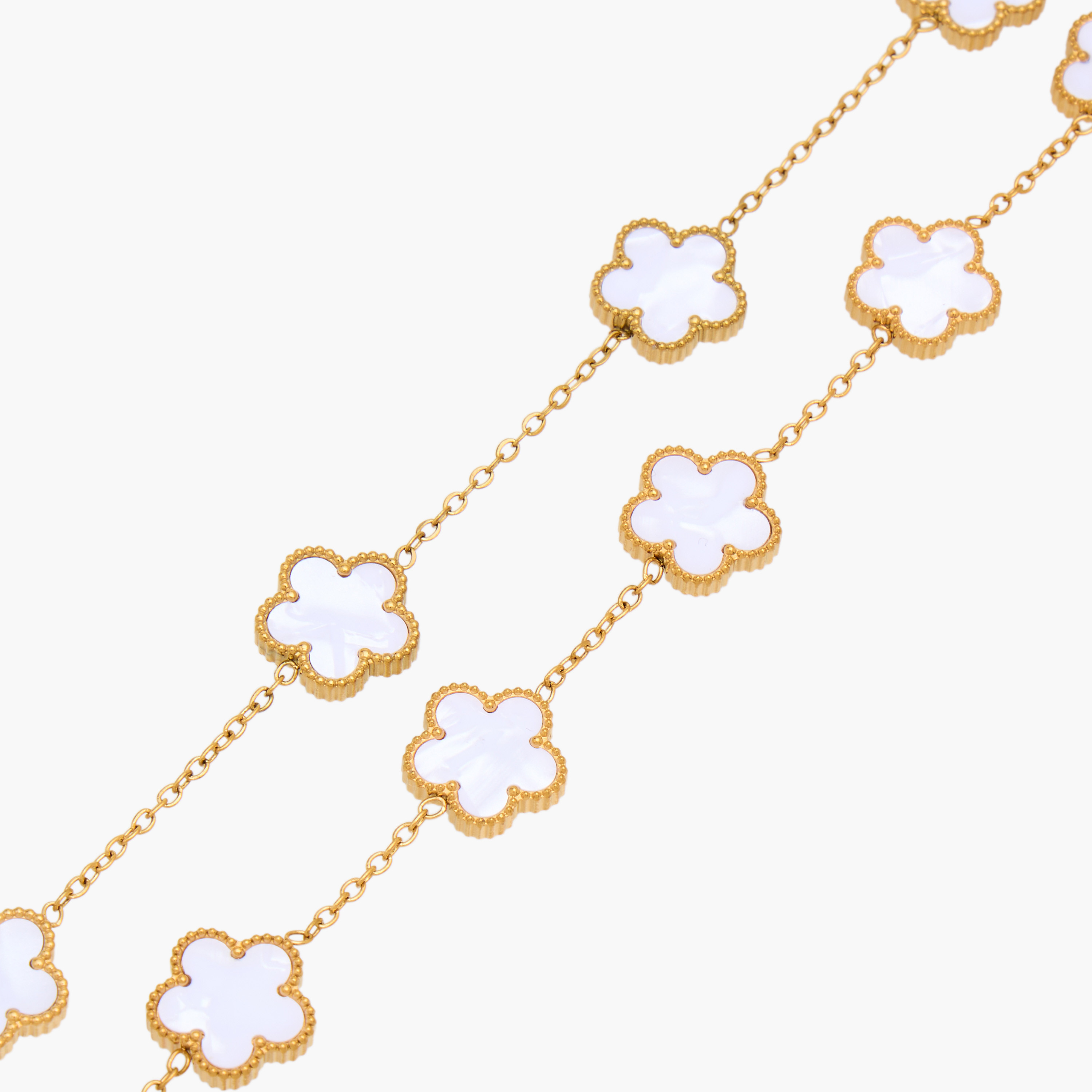 Set of 3 Clover Embellished Necklace and Earrings with Bracelet-women-watchesandjewellery-jewellery-jewellerysets-image-6