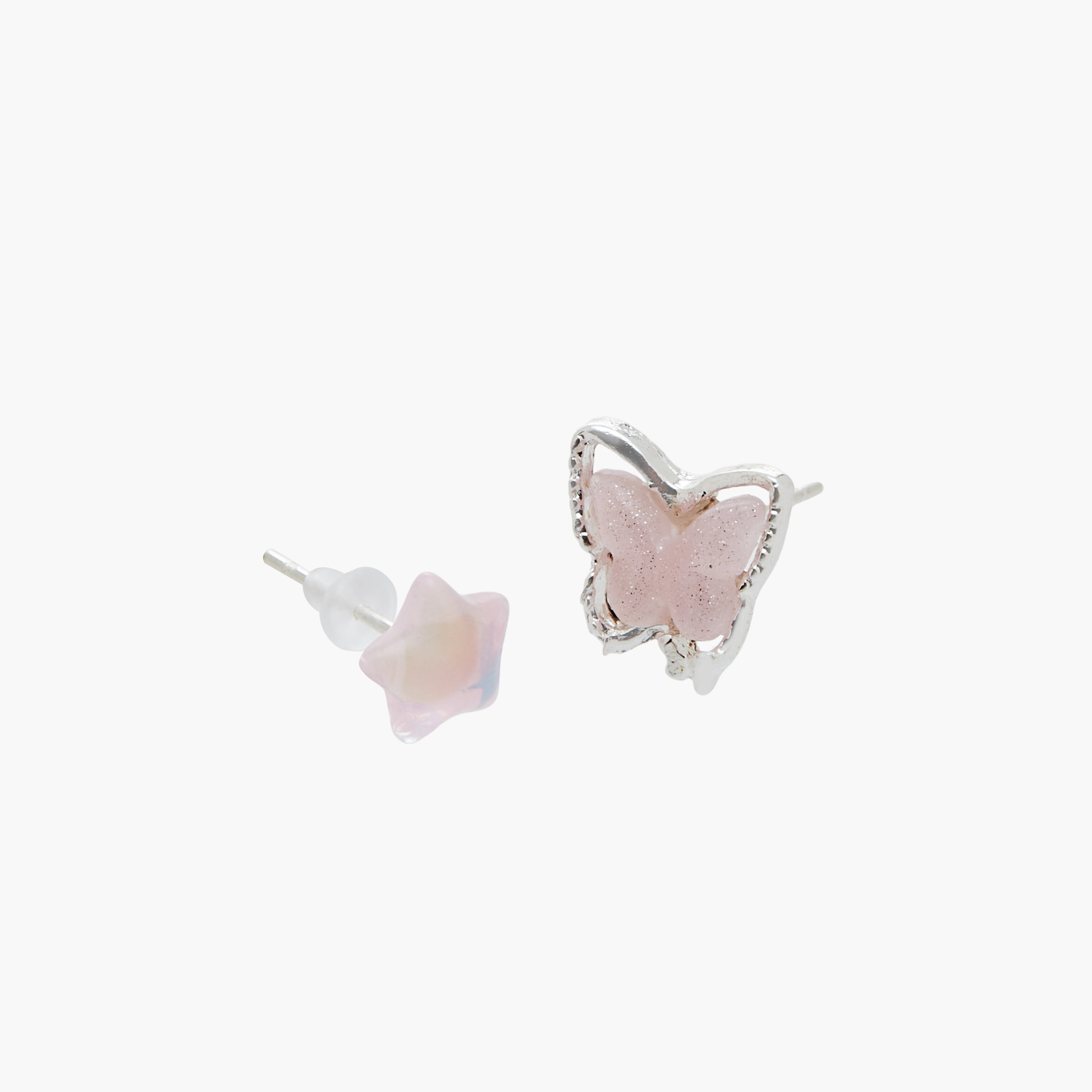 حلقان فضية اللون بتصاميم متنوعة وبمكبس إغلاق خلفي - عبوة من 9 أزواج-women-watchesandjewellery-jewellery-earrings-image-4