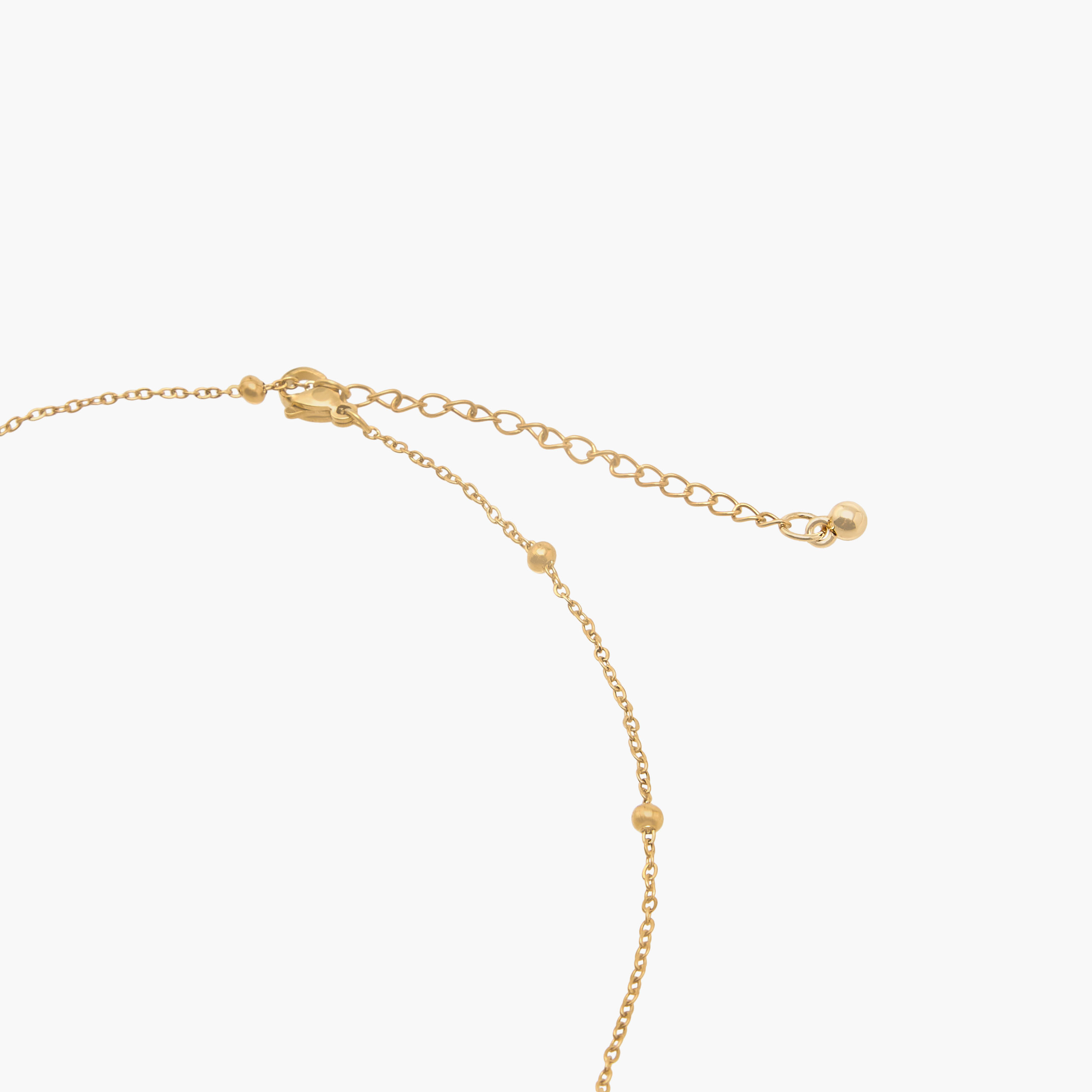 Gold Tone Necklace with Floral Embellishment-women-watchesandjewellery-jewellery-necklacesandpendants-image-2