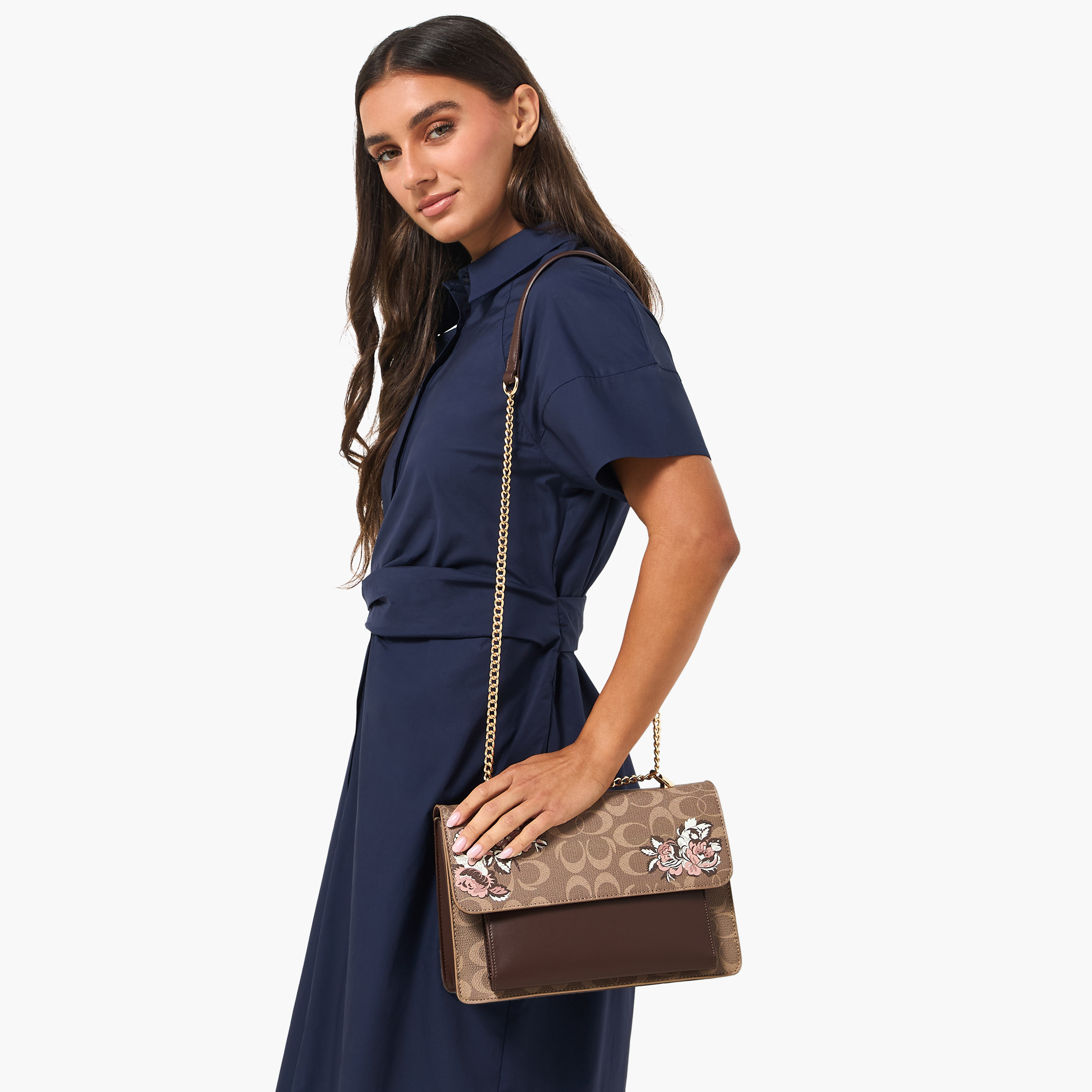شنطة كروس بودي بطية إغلاق وطبعات زهرية تيا من ساشا-women-bagsandwallets-handbags-image-8