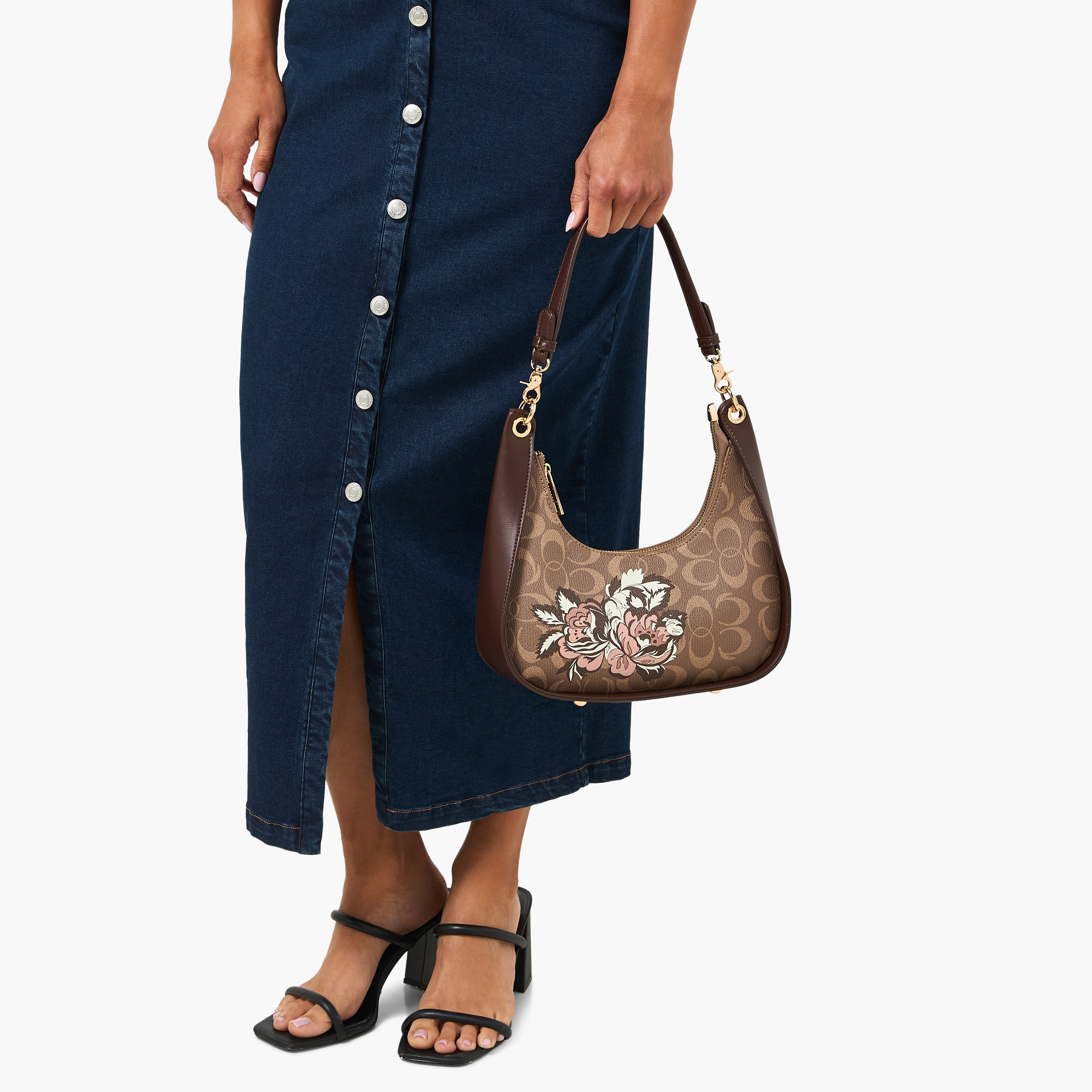 شنطة كتف بسحاب إغلاق وطبعات زهرية تيا من ساشا-women-bagsandwallets-handbags-image-2