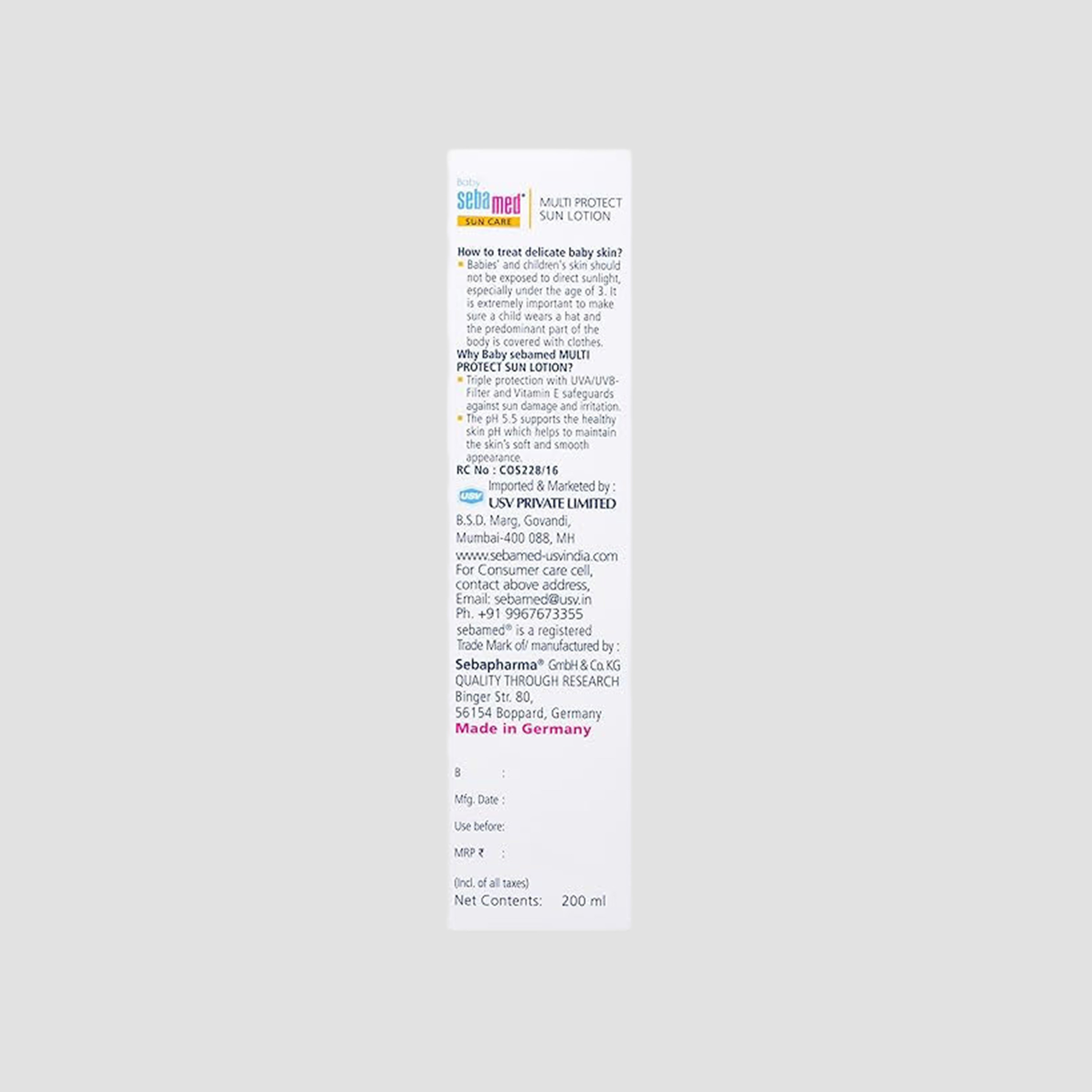 Sebamed Multi Protect Baby Sun Lotion SPF 50 - 200 ml-baby-bathandcare-hairbodyskincare-lotionsandcreams-image-3