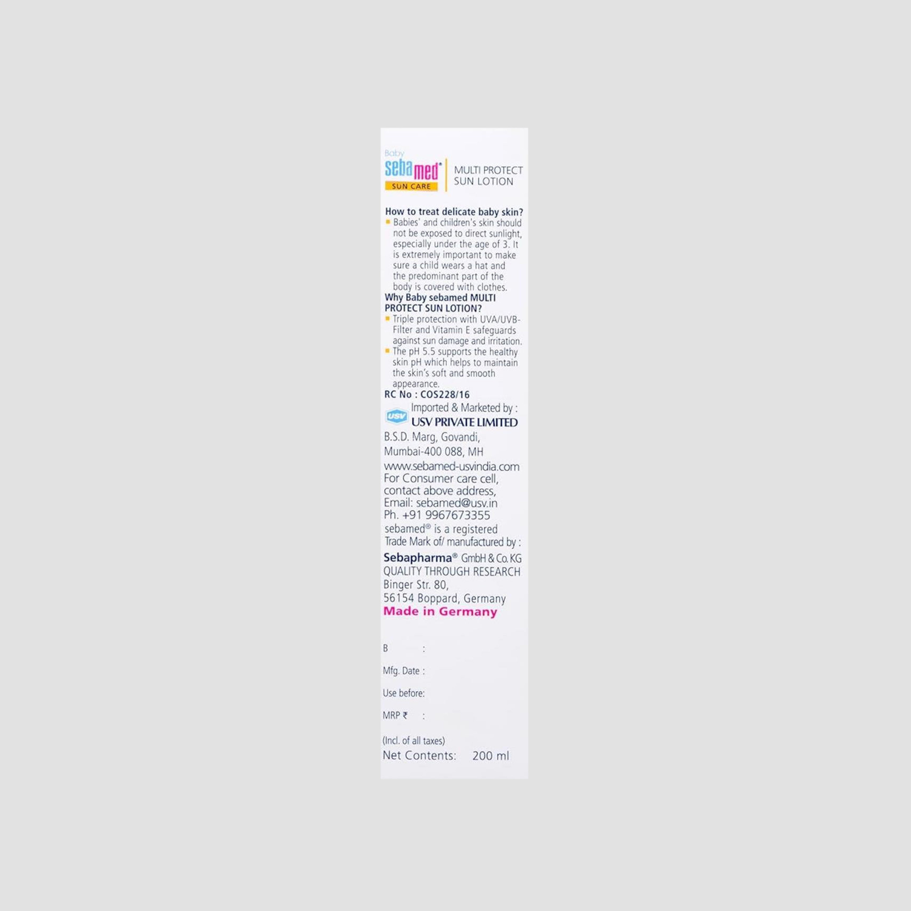 Sebamed Multi Protect Baby Sun Lotion SPF 50 - 200 ml-baby-bathandcare-hairbodyskincare-lotionsandcreams-image-6