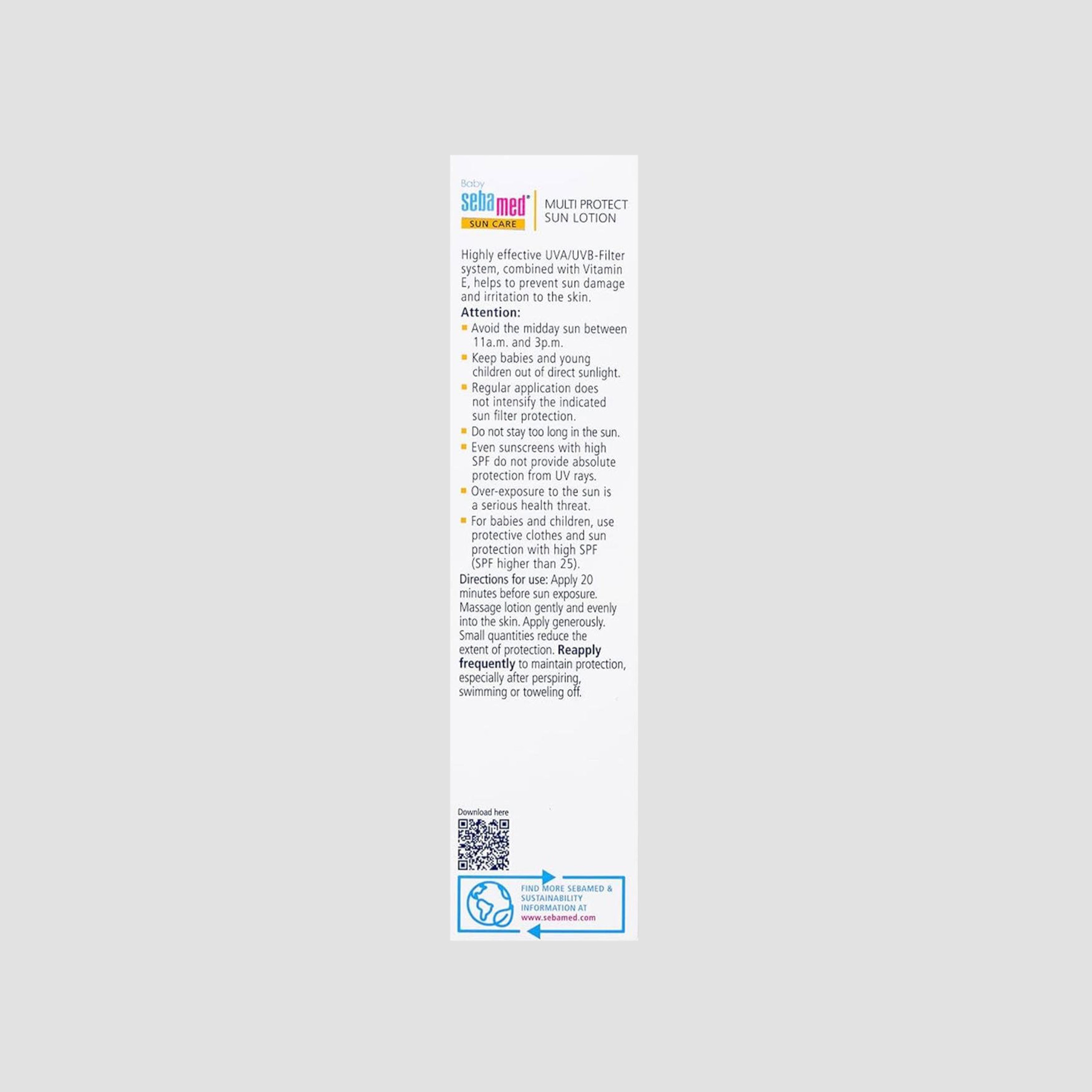 Sebamed Multi Protect Baby Sun Lotion SPF 50 - 200 ml-baby-bathandcare-hairbodyskincare-lotionsandcreams-image-7