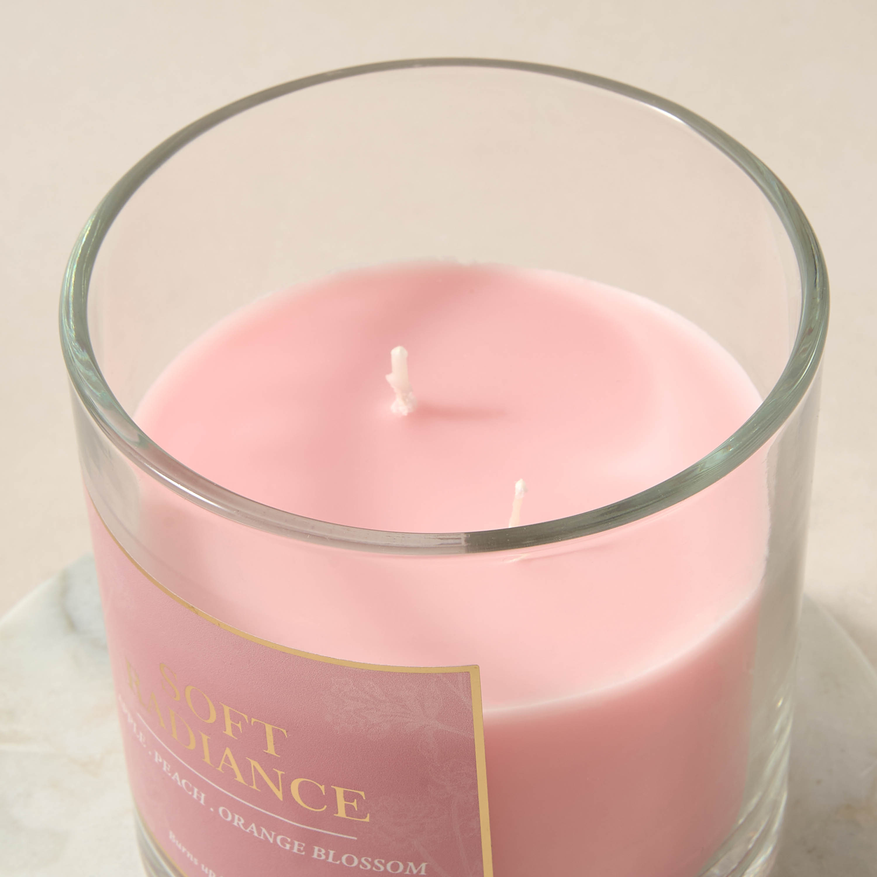 Aura Luxe Jar Candle 330gms Soft Radiance- Pink-household-homefragrance-candles-image-3