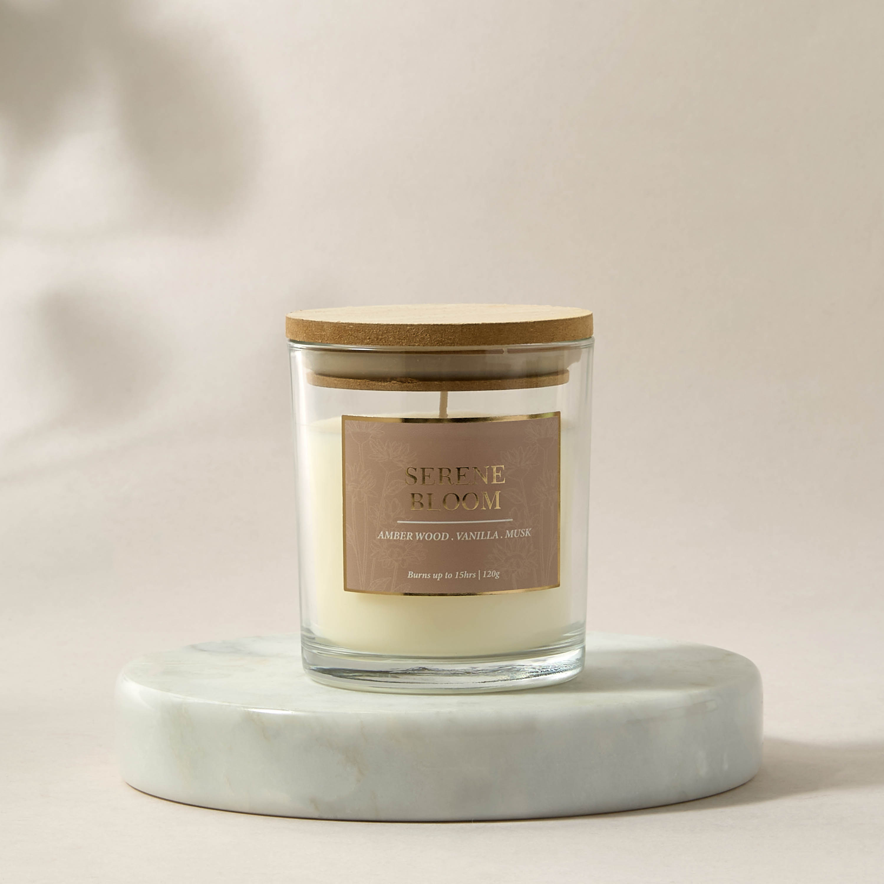 شمعة لوكس العطرية برائحة سيرين بلوم 120 غرام من أورا - صافي-household-homefragrance-candles-image-2