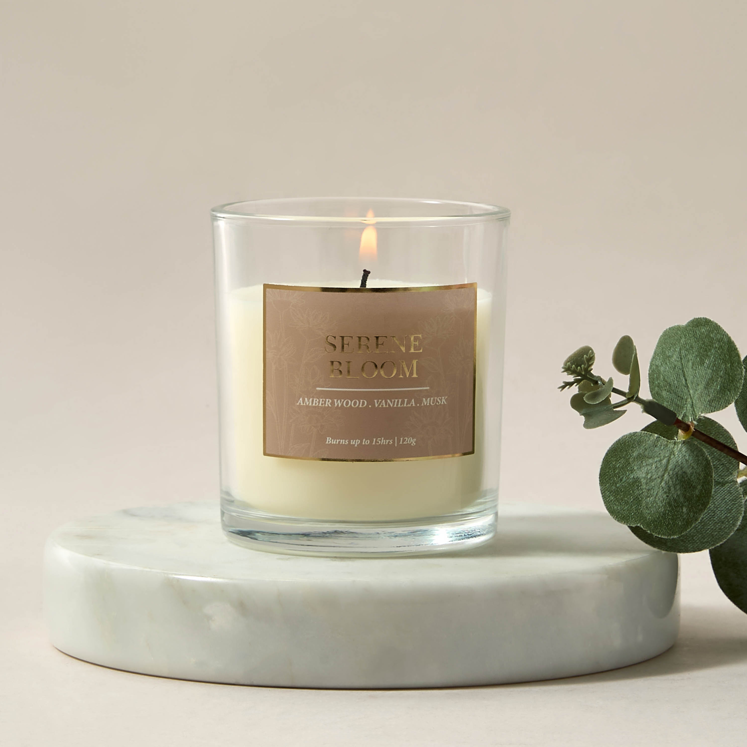 شمعة لوكس العطرية برائحة سيرين بلوم 120 غرام من أورا - صافي-household-homefragrance-candles-image-4