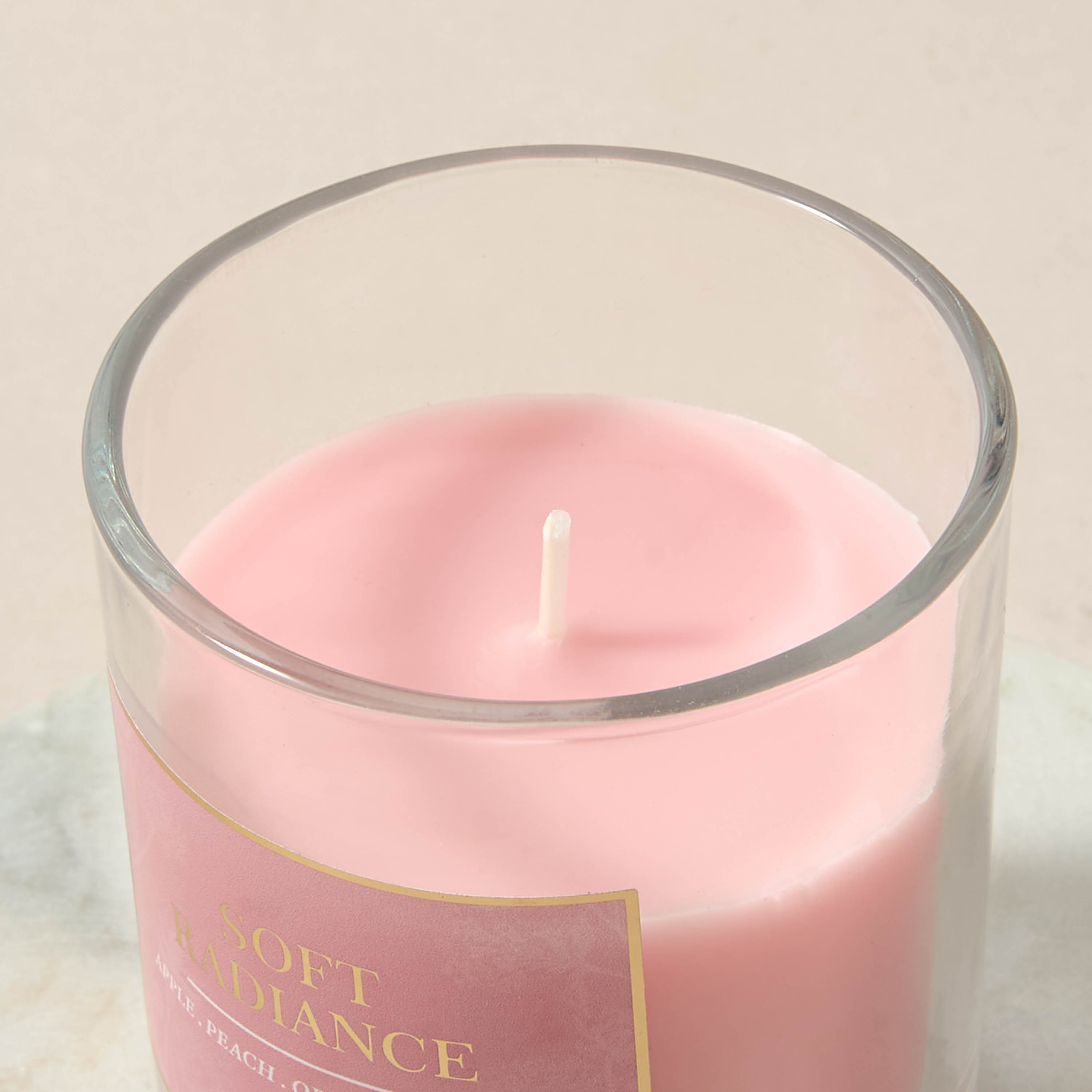 Aura Luxe Jar Candle 120gms Soft Radiance- Pink-household-homefragrance-candles-image-3