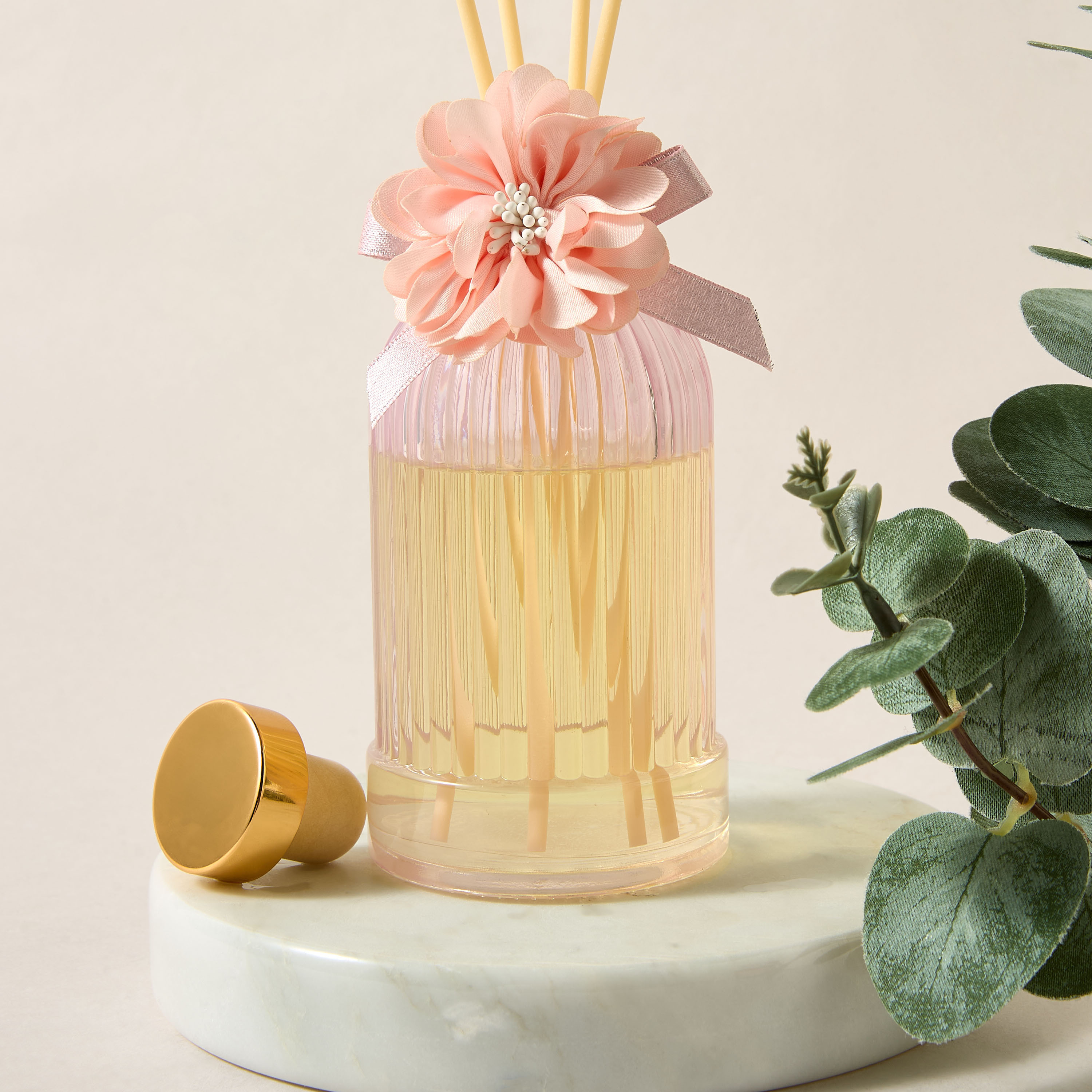 Aura Luxe Reed Diffuser 150ml Soft Radiance- Pink-household-homefragrance-reeddiffusers-image-2
