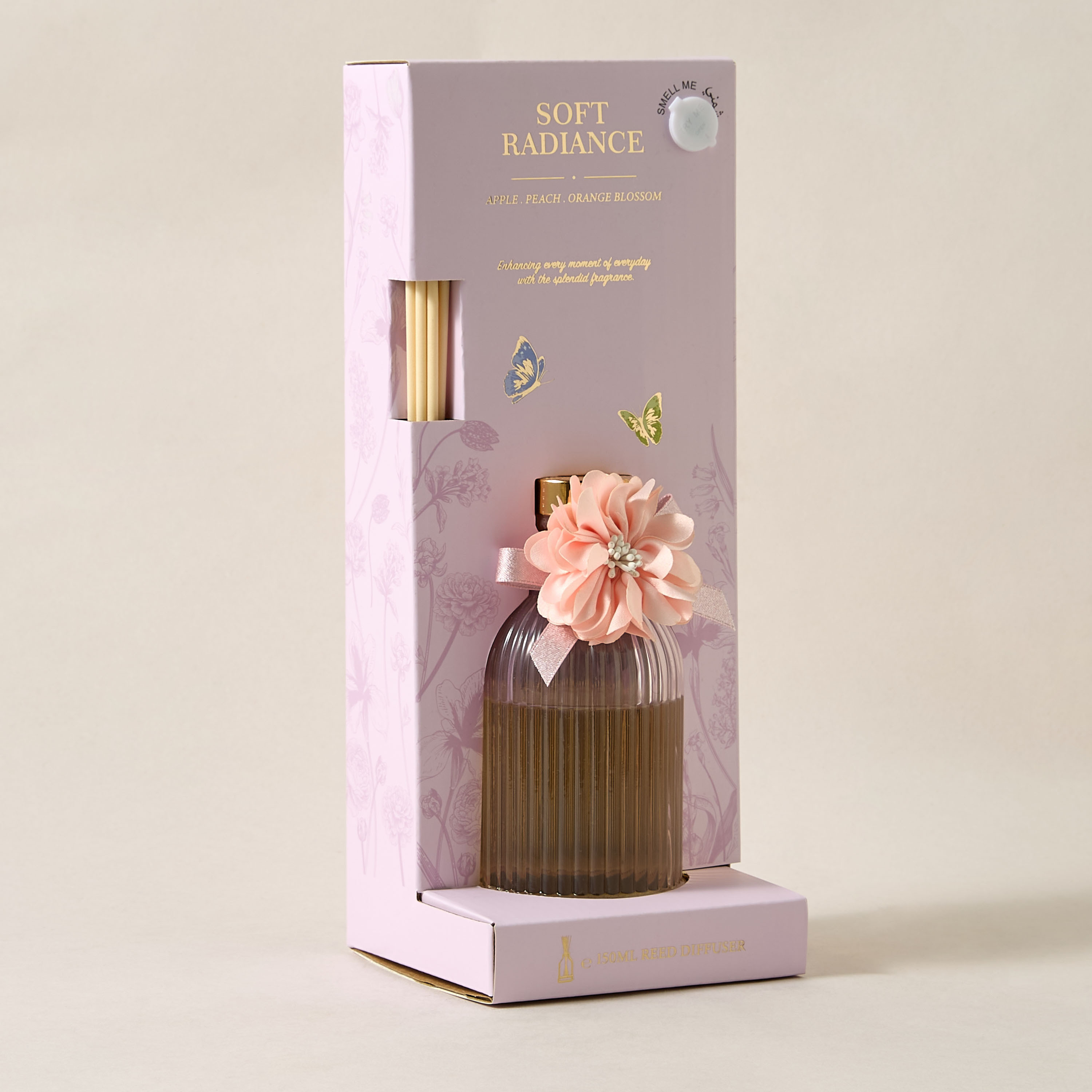 Aura Luxe Reed Diffuser 150ml Soft Radiance- Pink-household-homefragrance-reeddiffusers-image-4