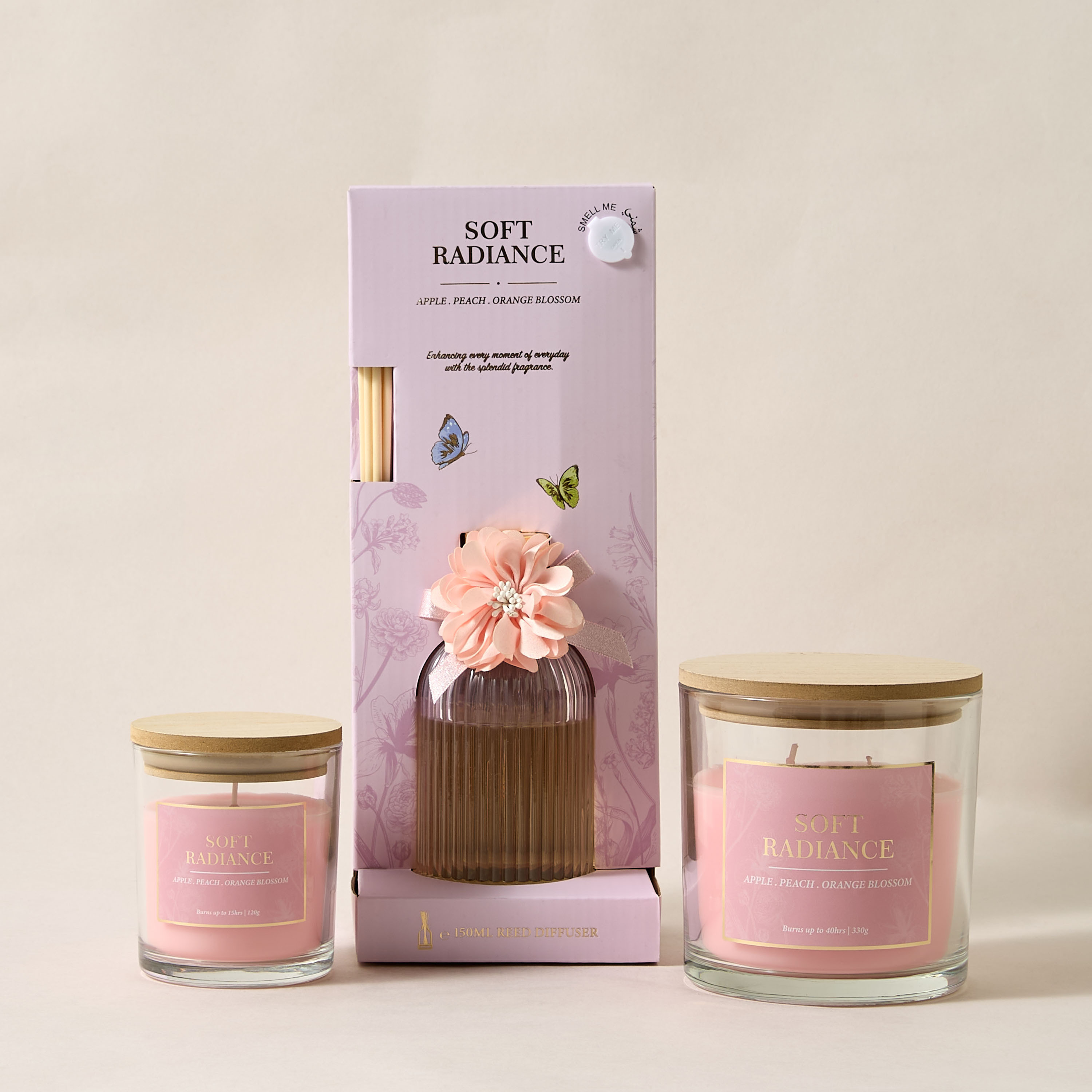 Aura Luxe Reed Diffuser 150ml Soft Radiance- Pink-household-homefragrance-reeddiffusers-image-6