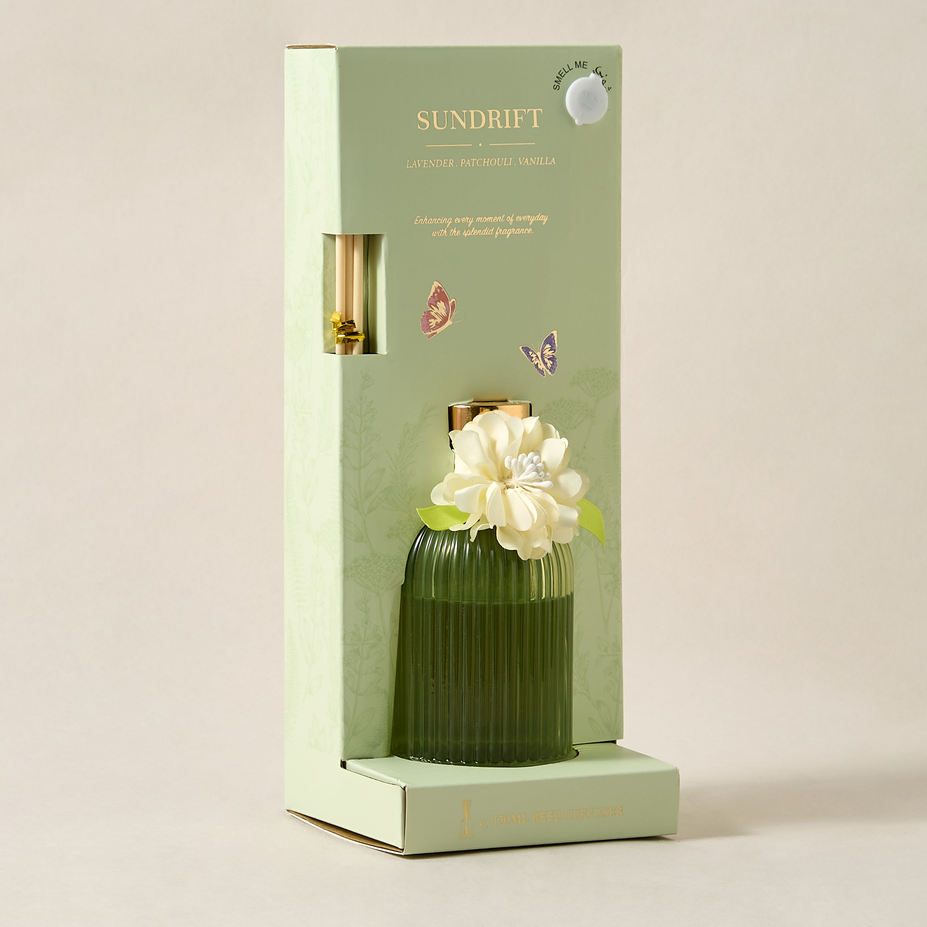 Aura Luxe Reed Diffuser 150ml Sundrift- Green-household-homefragrance-reeddiffusers-image-4