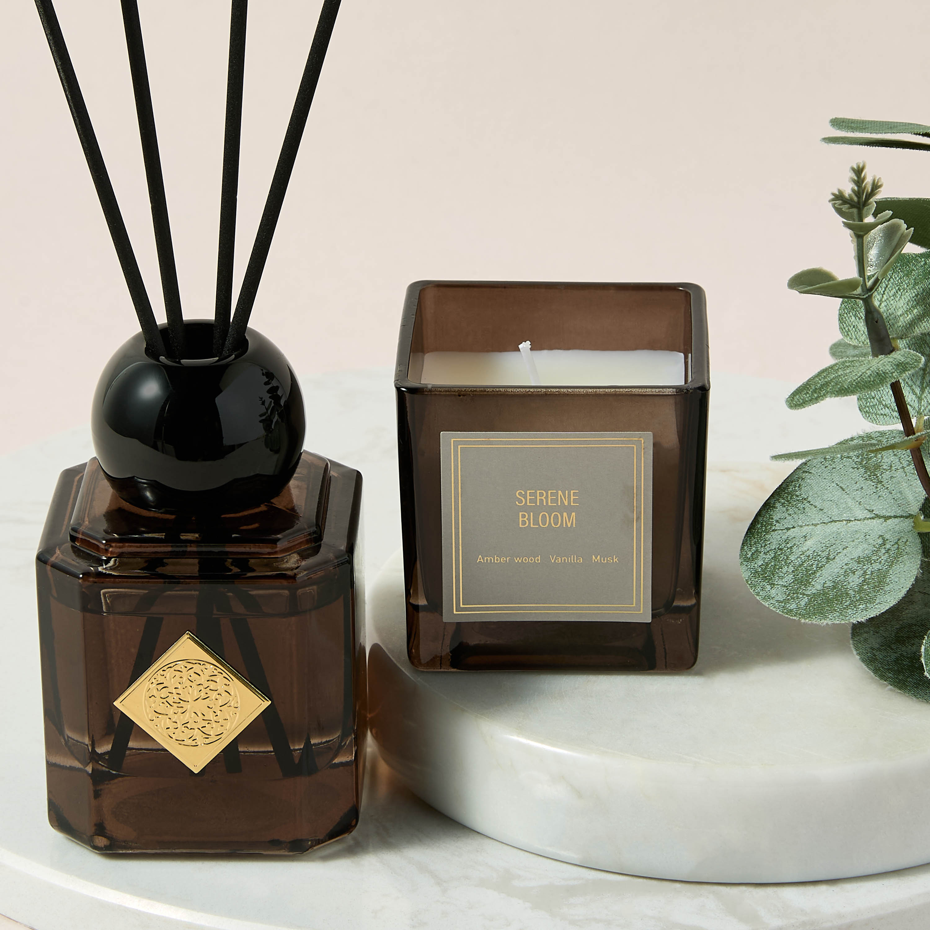Aura Luxe Gift Set Serene Bloom - Set of 2 - Brown-household-homefragrance-fragrancegiftset-image-2